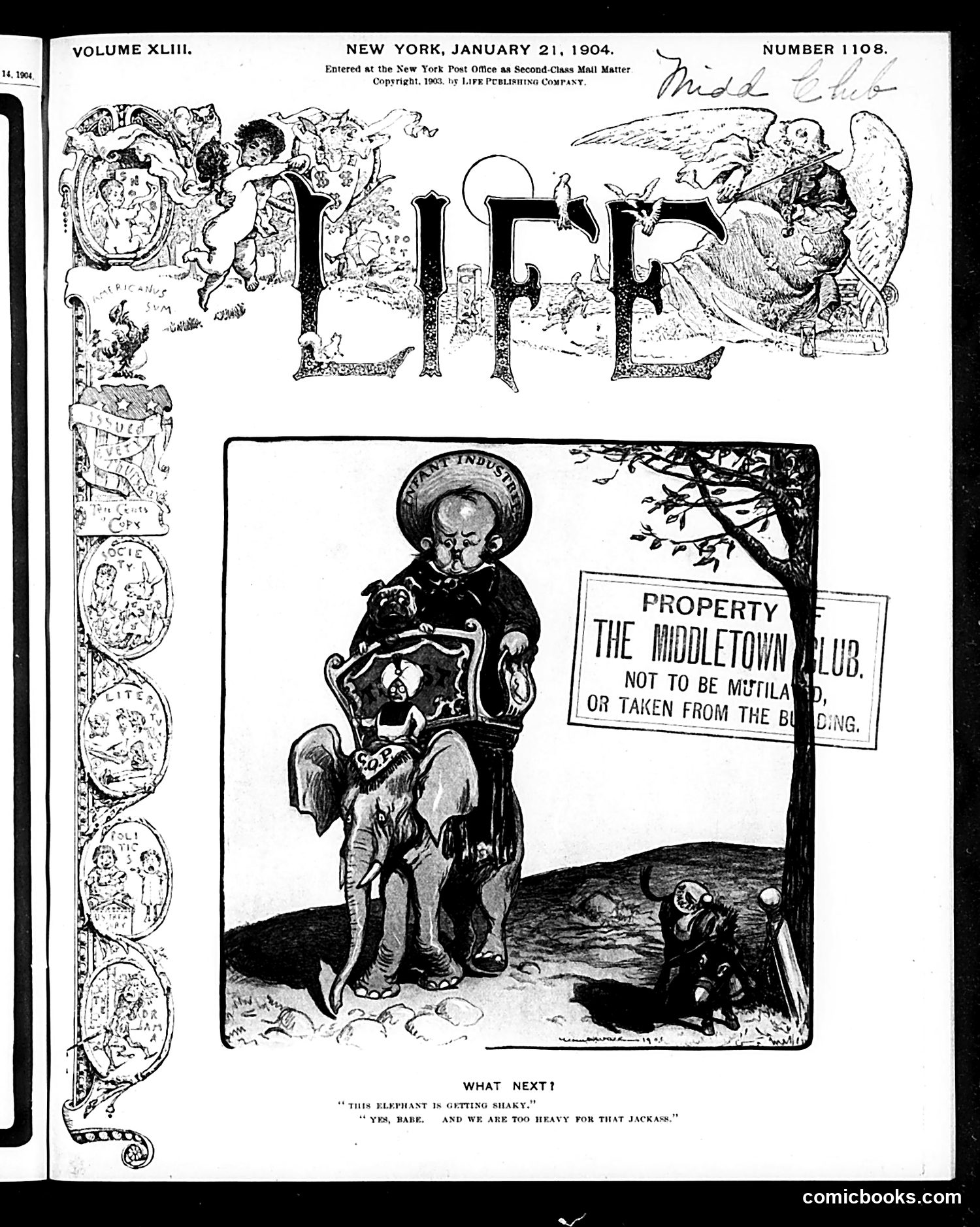 Life — January 21, 1904 — page 1: Life, 1904-01-21