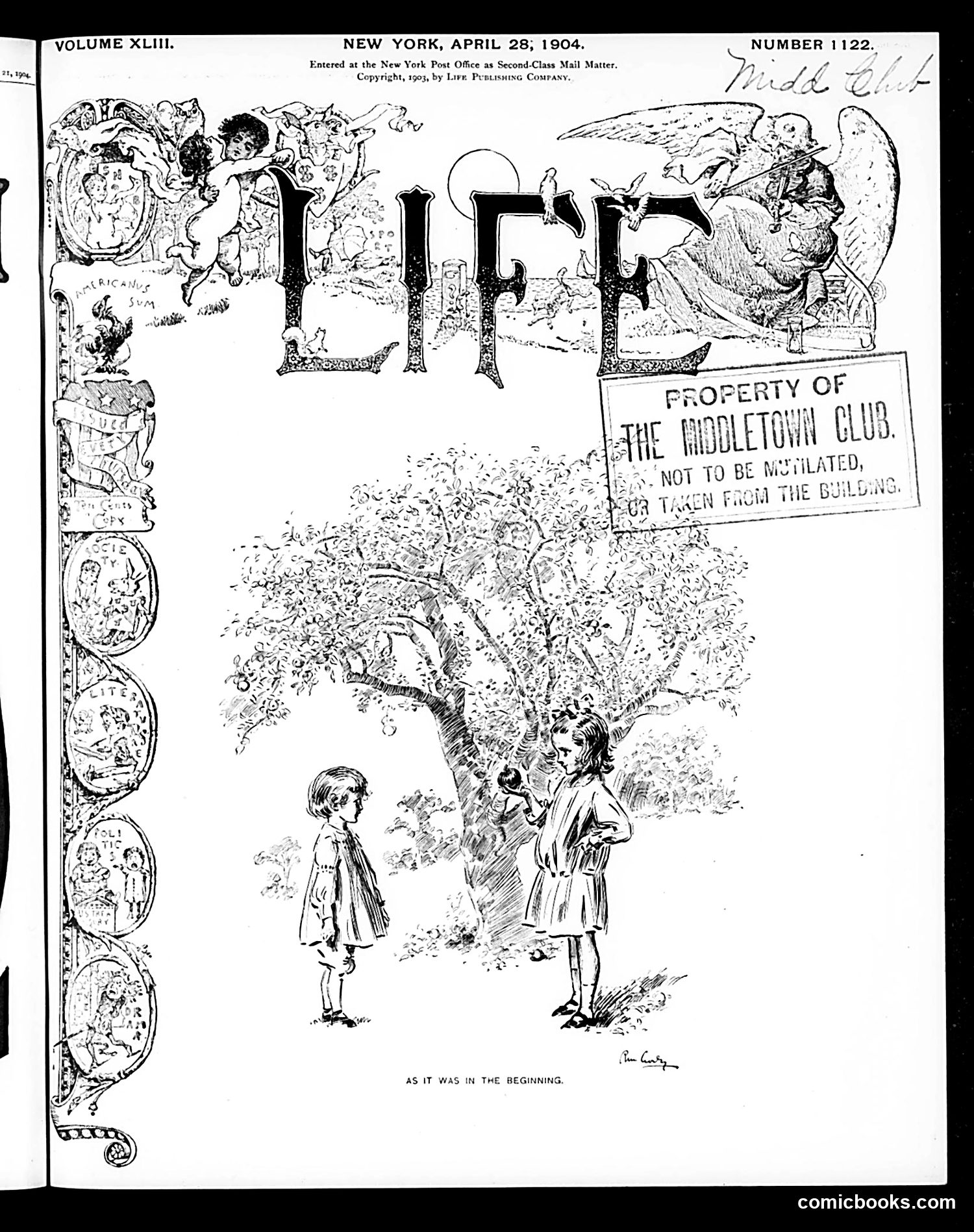Life — April 28, 1904 — page 1: Life, 1904-04-28
