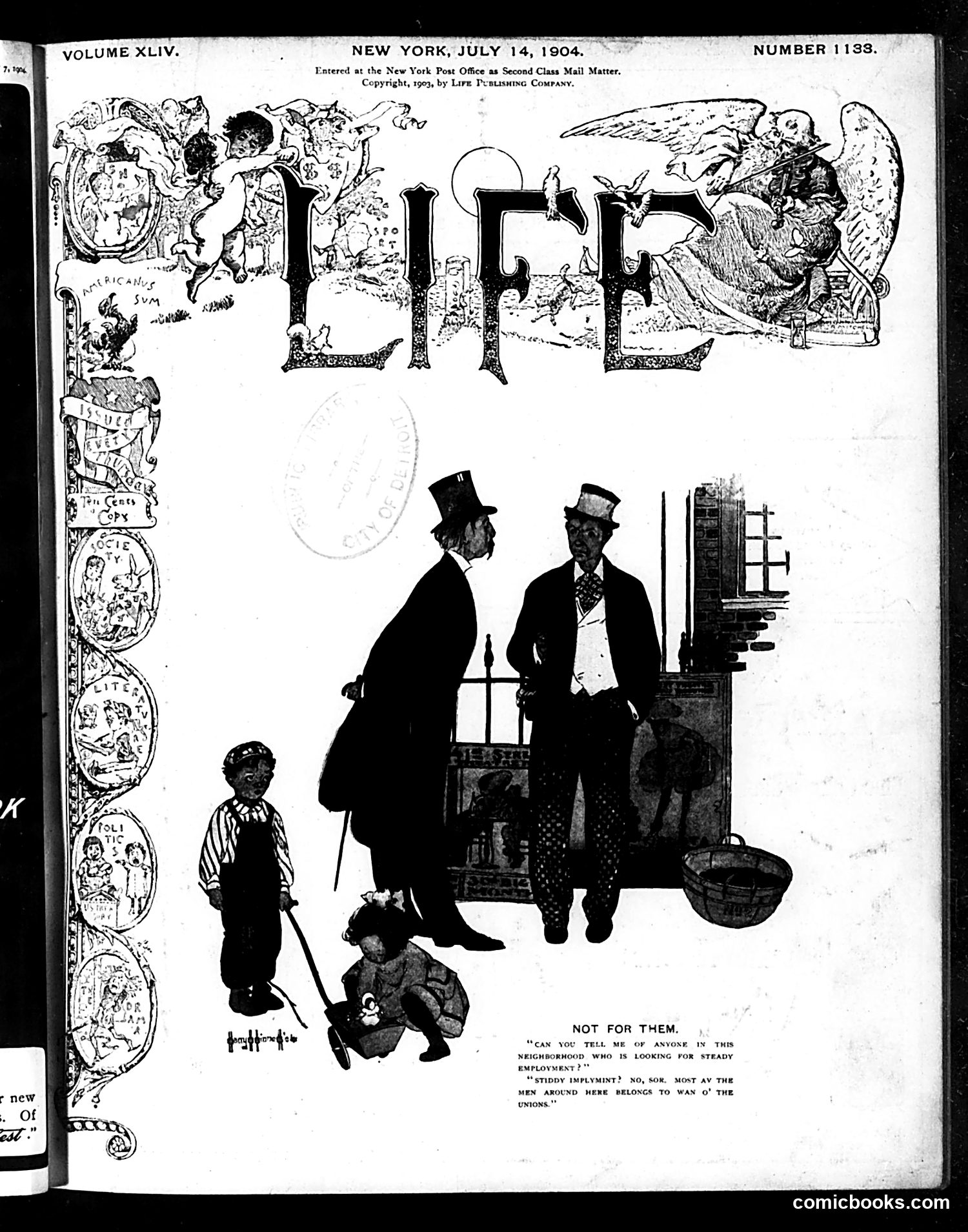 Life — July 14, 1904 — page 1: Life, 1904-07-14