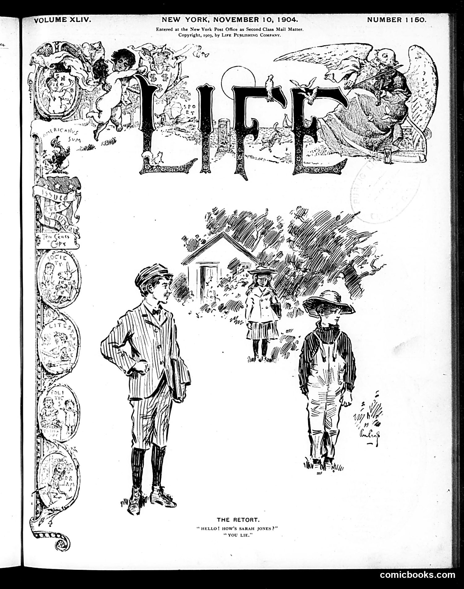 Life — November 10, 1904 — page 1: Life, 1904-11-10