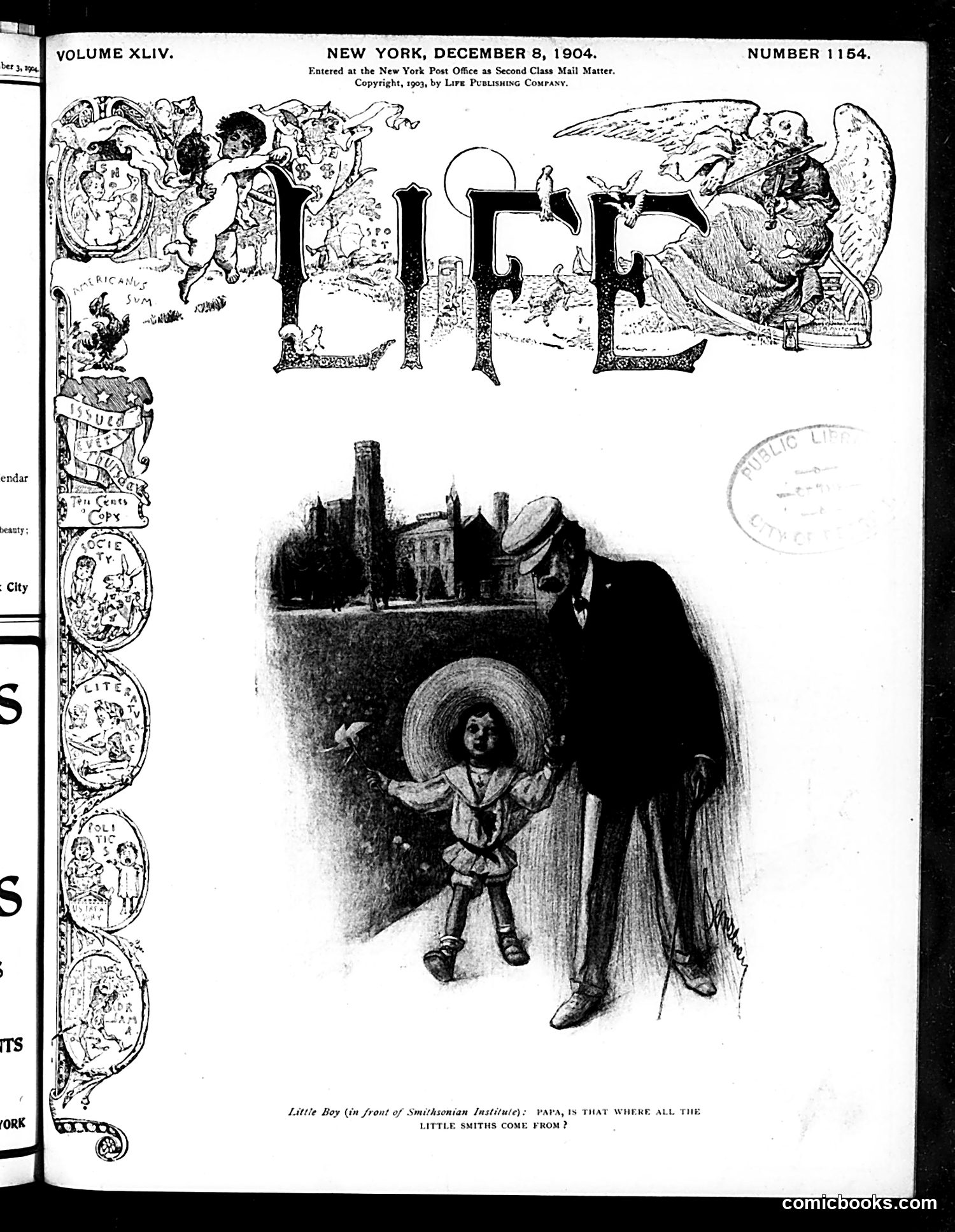 Life — December 8, 1904 — page 1: Life, 1904-12-08
