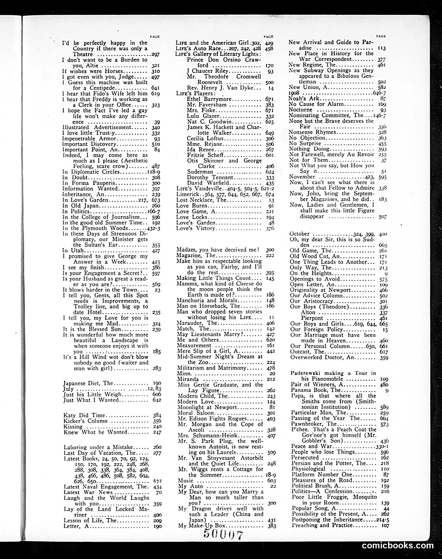 Life — 1904 — page 3: Life, 1904