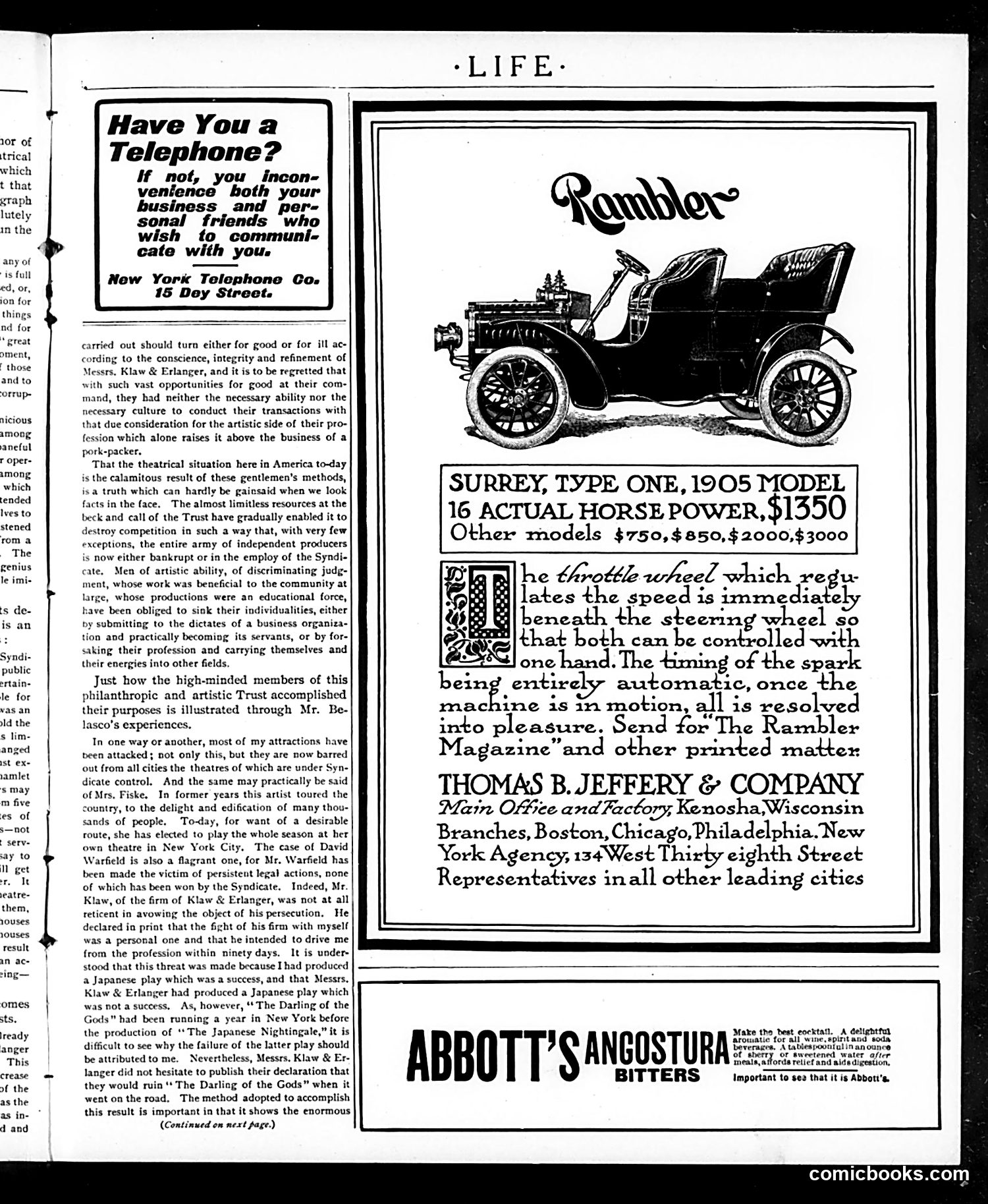 Life — January 5, 1905 — page 5: Life, 1905-01-05