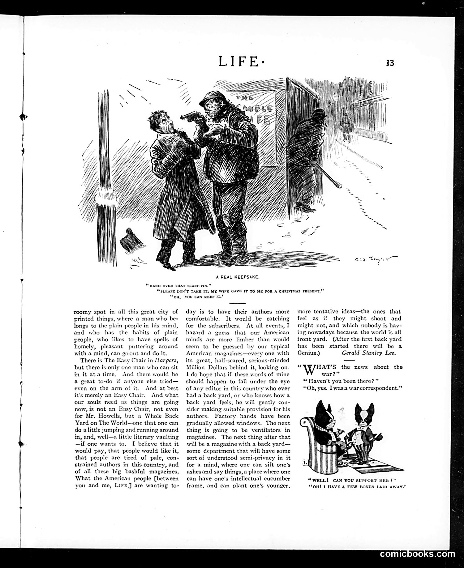 Life — January 5, 1905 — page 13: Life, 1905-01-05