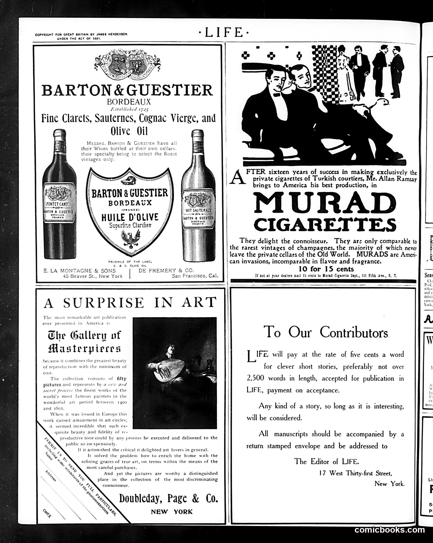Life — April 27, 1905 — page 2: Life, 1905-04-27