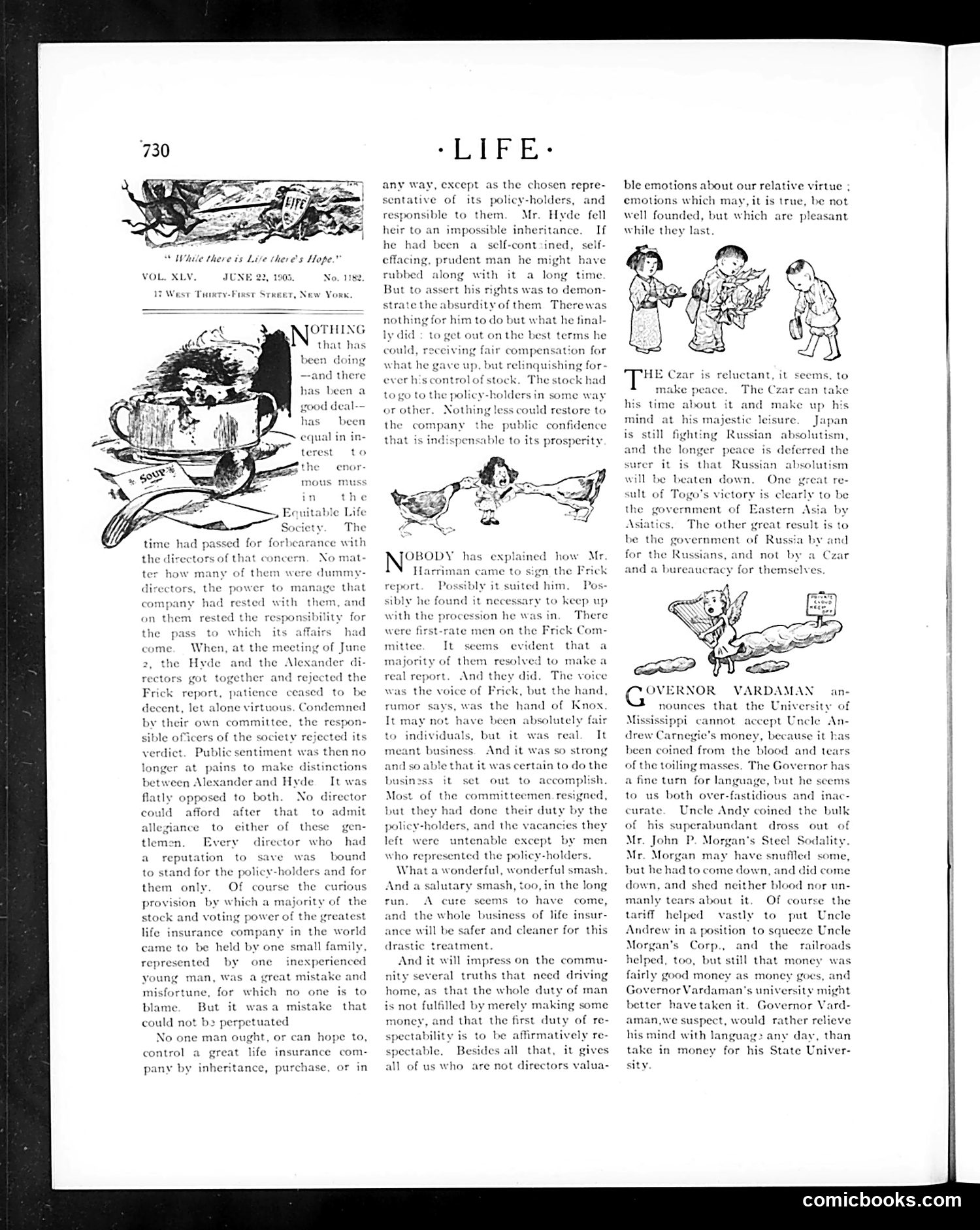 Life — June 22, 1905 — page 6: Life, 1905-06-22