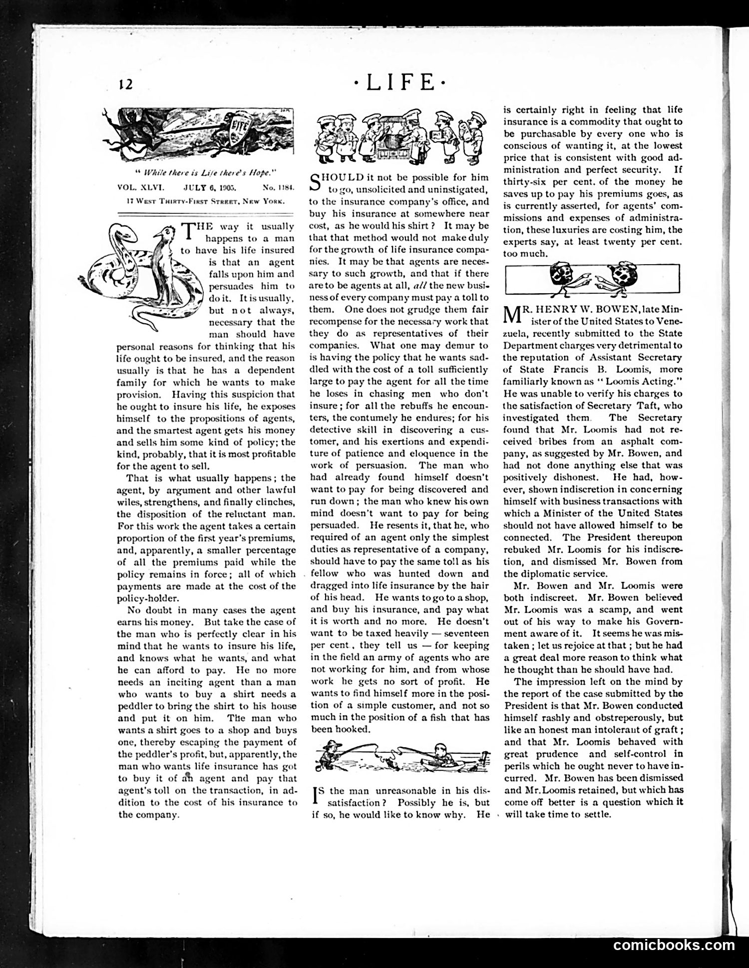 Life — July 6, 1905 — page 12: Life, 1905-07-06