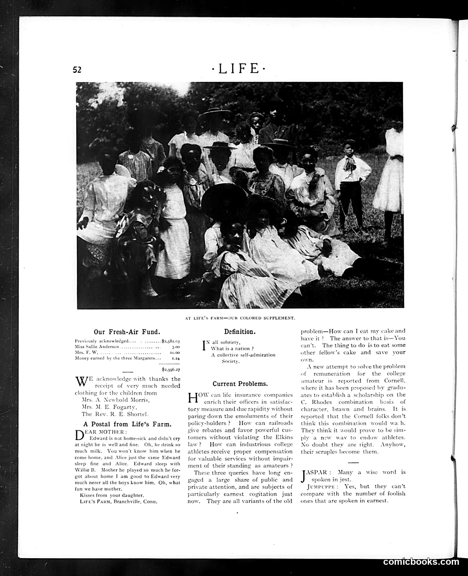 Life — July 13, 1905 — page 8: Life, 1905-07-13