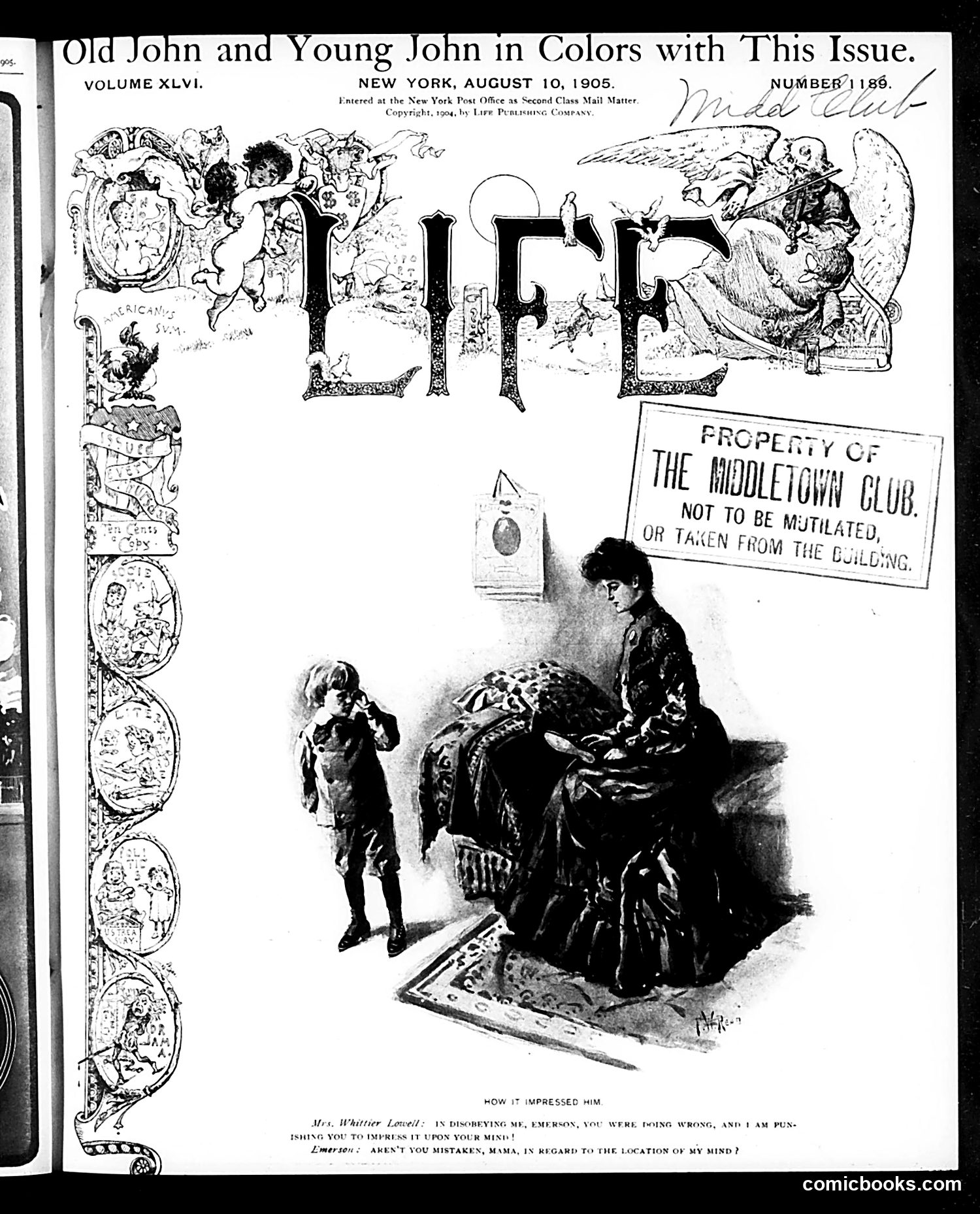 Life — August 10, 1905 — page 1: Life, 1905-08-10