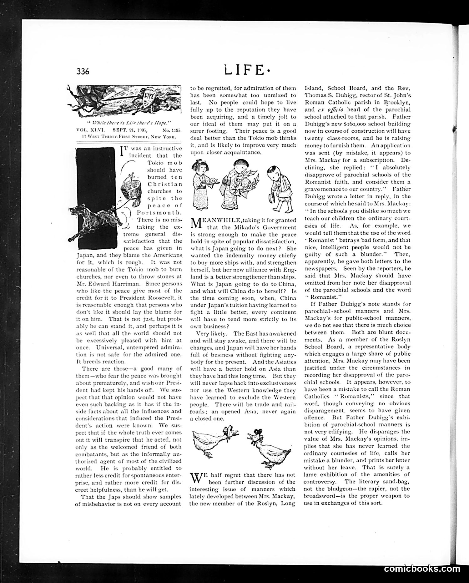 Life — September 21, 1905 — page 6: Life, 1905-09-21