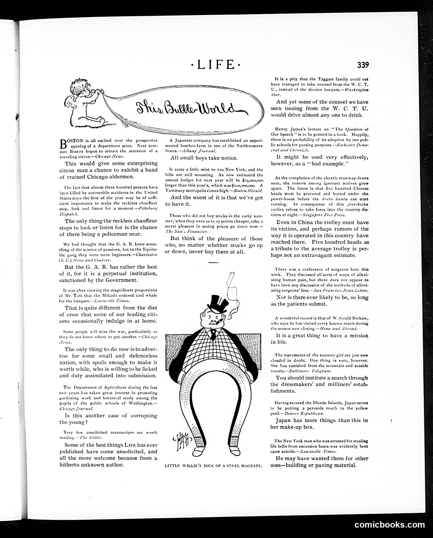 Life — September 21, 1905 — page 9: Life, 1905-09-21