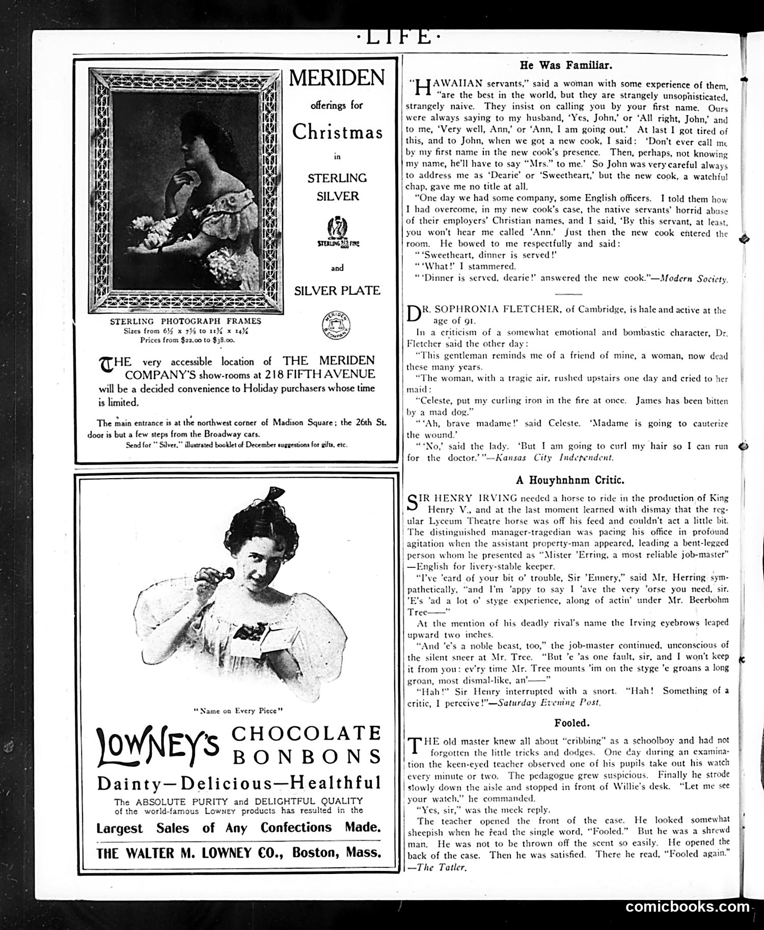 Life — December 7, 1905 — page 4: Life, 1905-12-07