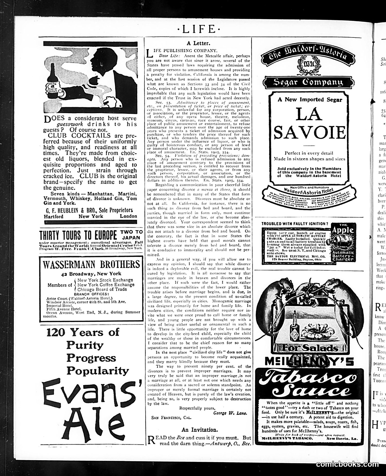 Life — January 18, 1906 — page 4: Life, 1906-01-18