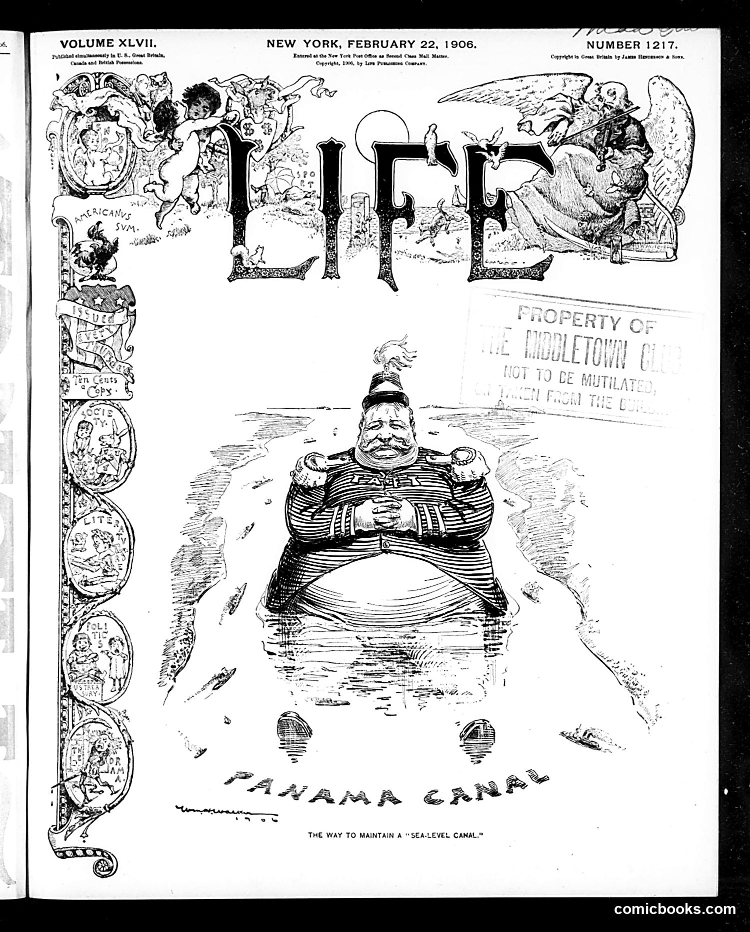 Life — February 22, 1906 — page 1: Life, 1906-02-22