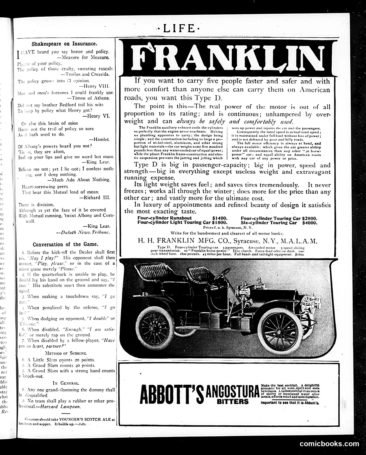 Life — March 1, 1906 — page 7: Life, 1906-03-01