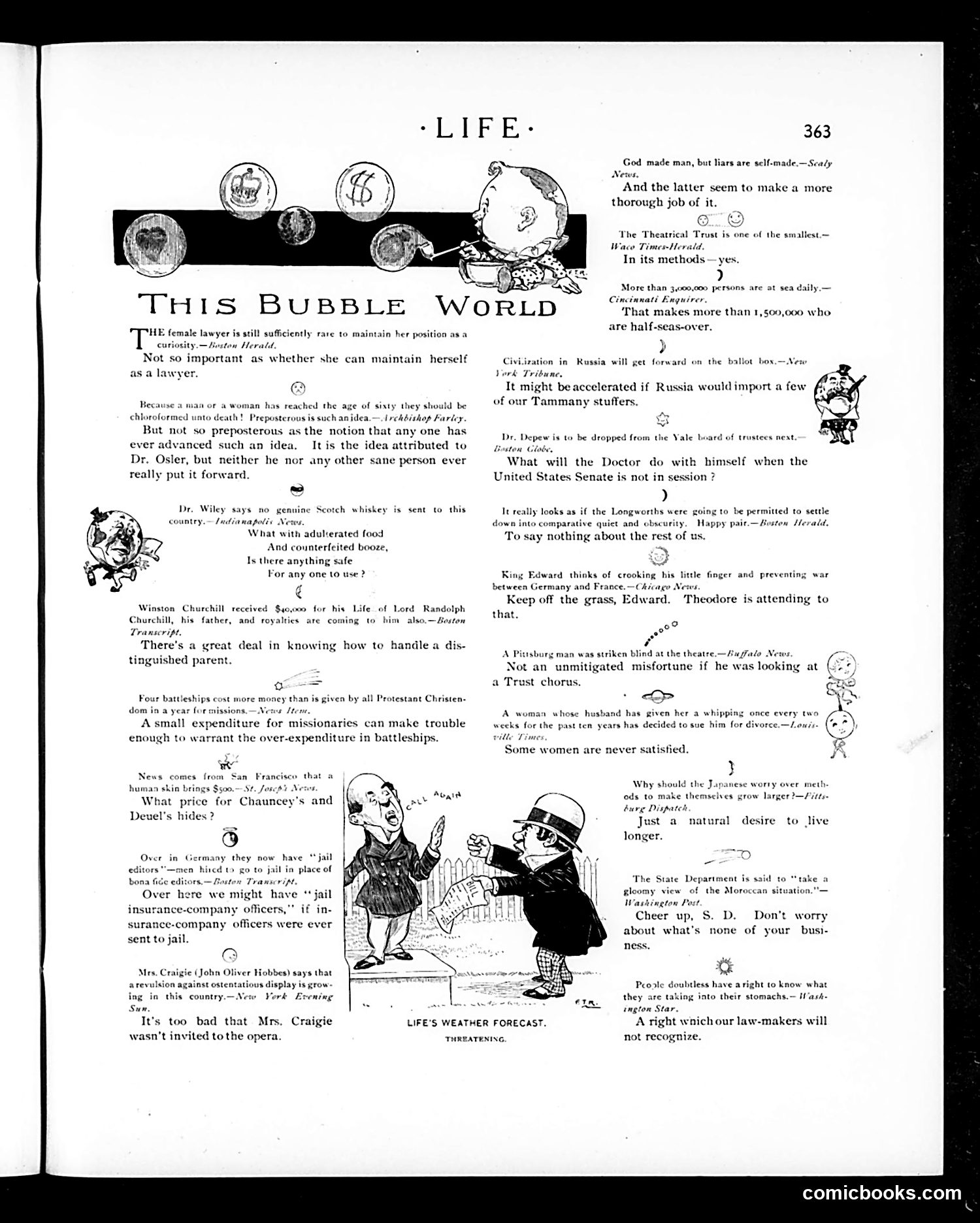 Life — March 22, 1906 — page 9: Life, 1906-03-22