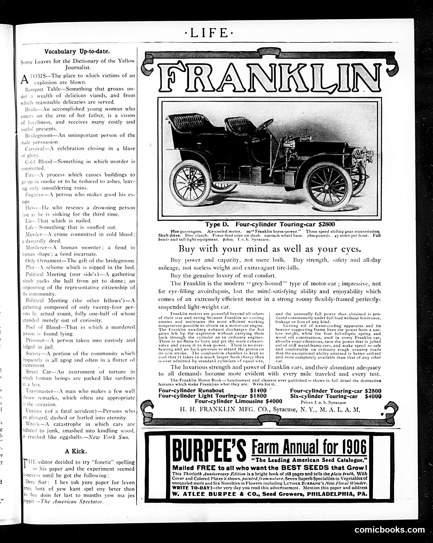 Life — April 5, 1906 — page 5: Life, 1906-04-05