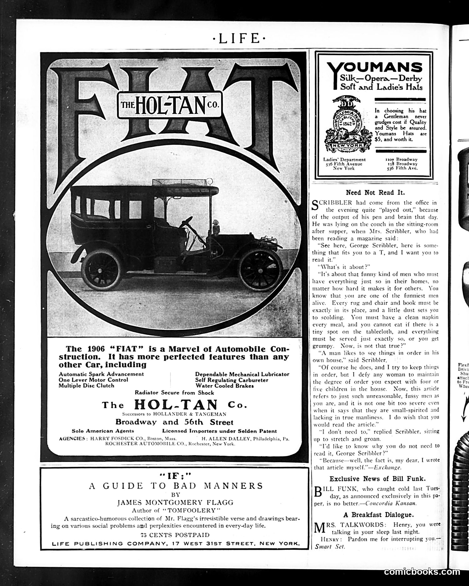 Life — April 5, 1906 — page 8: Life, 1906-04-05