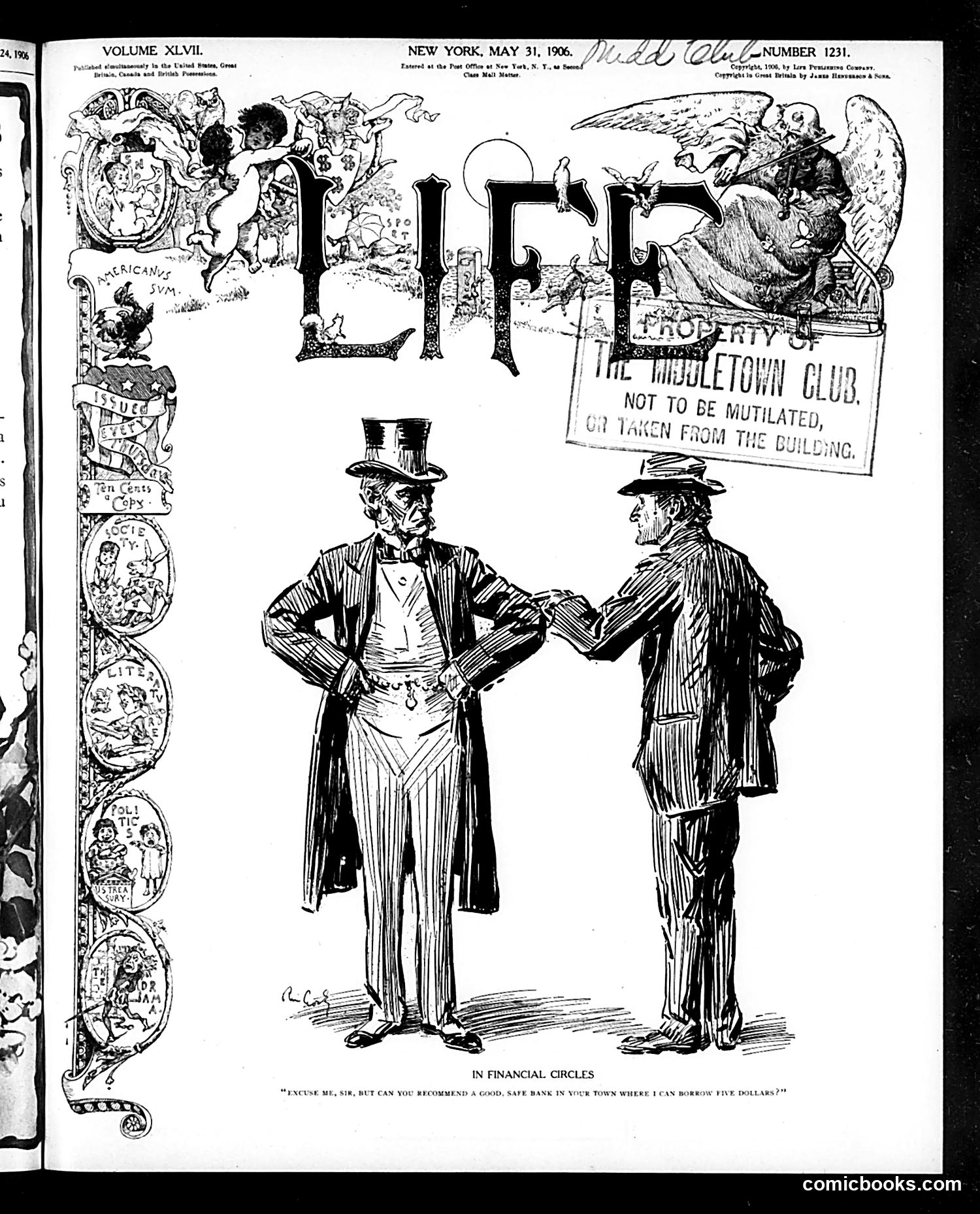 Life — May 31, 1906 — page 1: Life, 1906-05-31