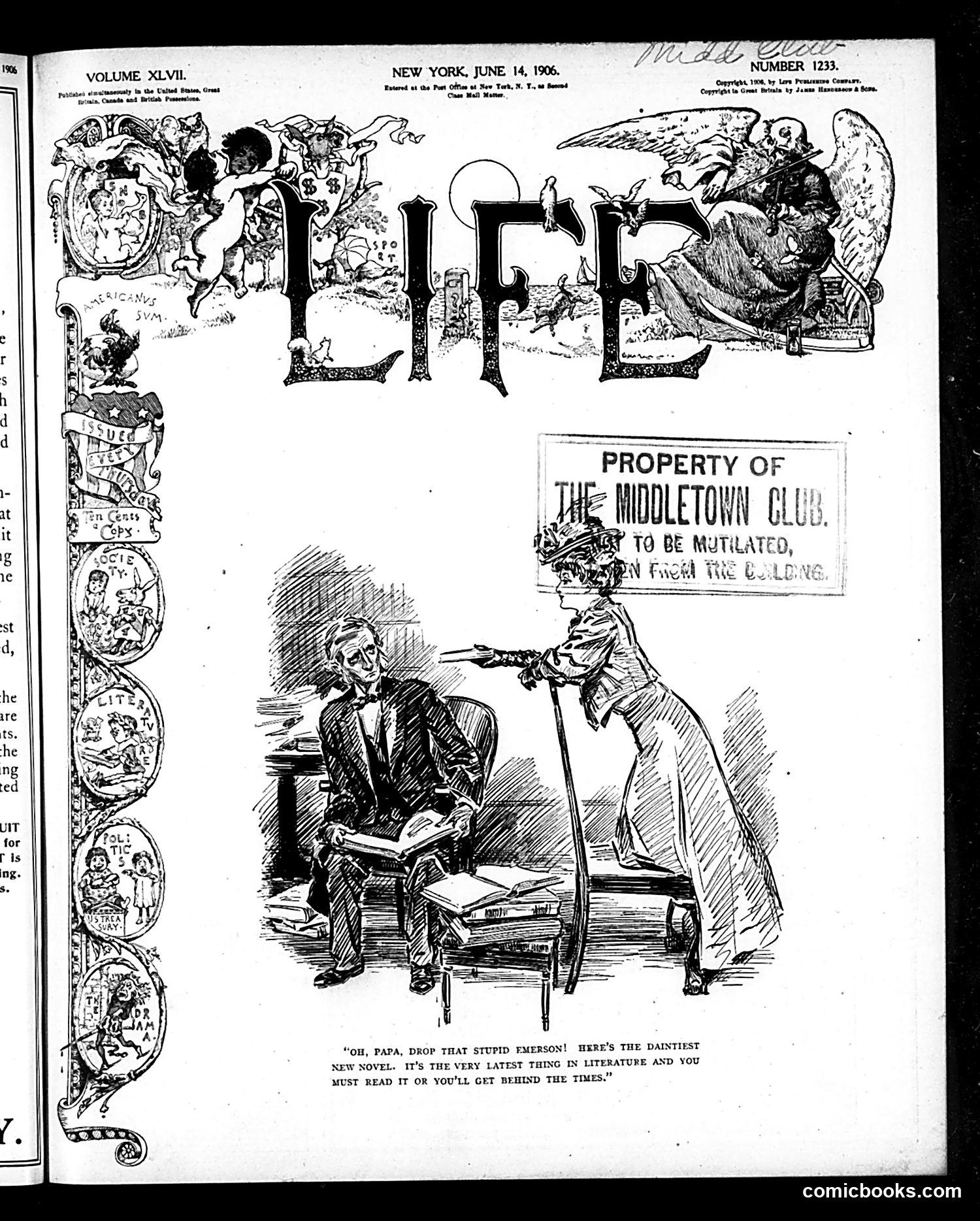 Life — June 14, 1906 — page 1: Life, 1906-06-14