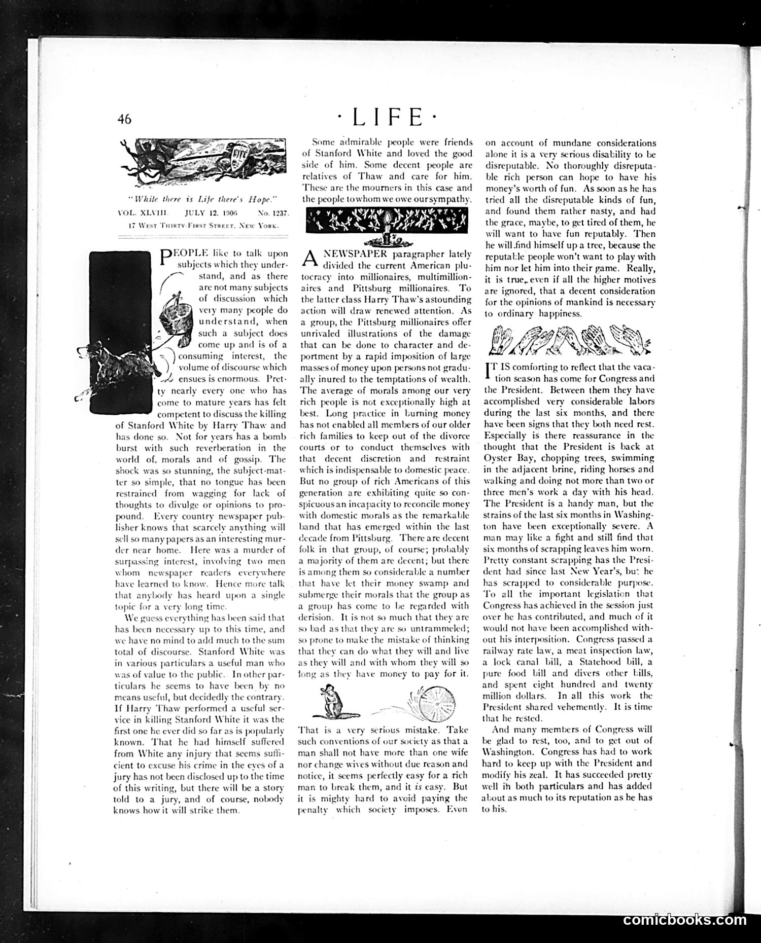 Life — July 12, 1906 — page 6: Life, 1906-07-12