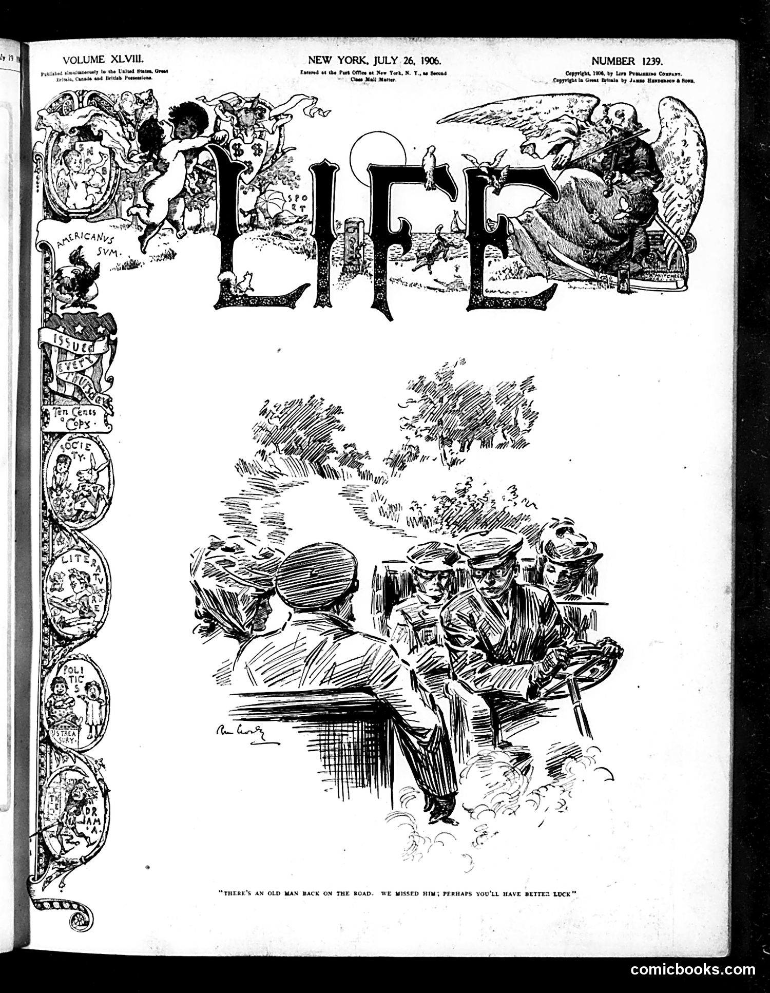 Life — July 26, 1906 — page 1: Life, 1906-07-26