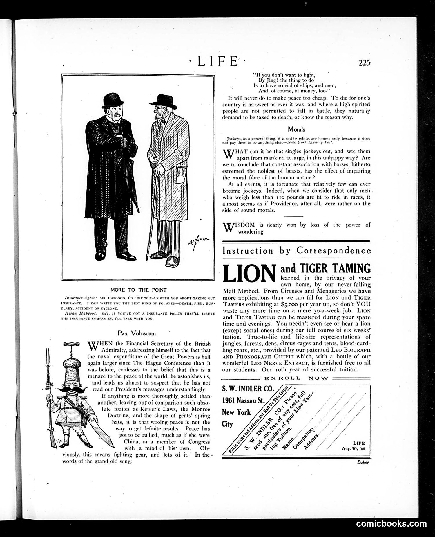 Life — August 30, 1906 — page 9: Life, 1906-08-30