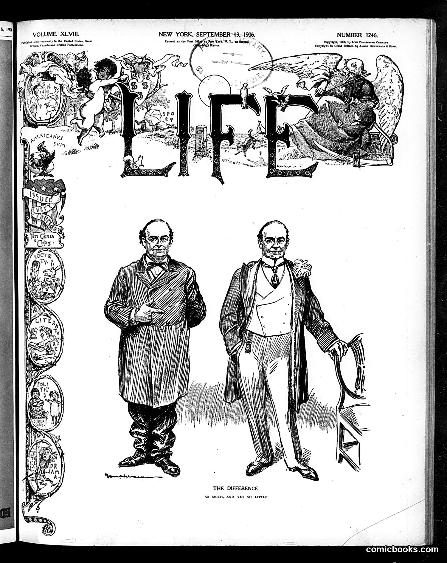 Life — September 13, 1906 — page 1: Life, 1906-09-13