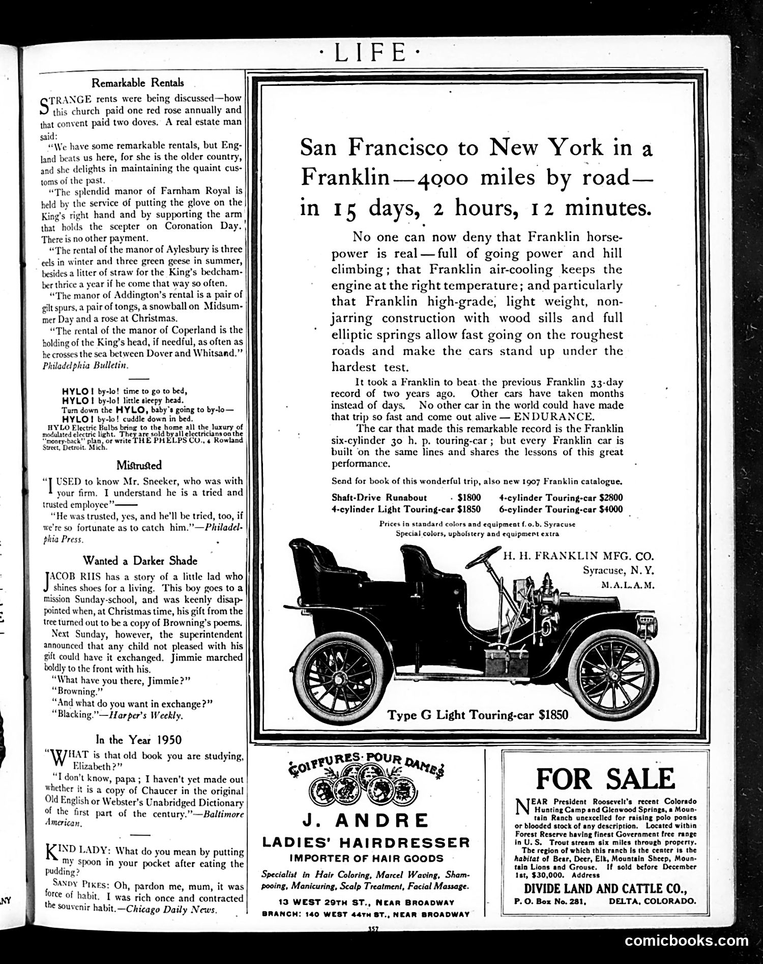 Life — October 4, 1906 — page 5: Life, 1906-10-04