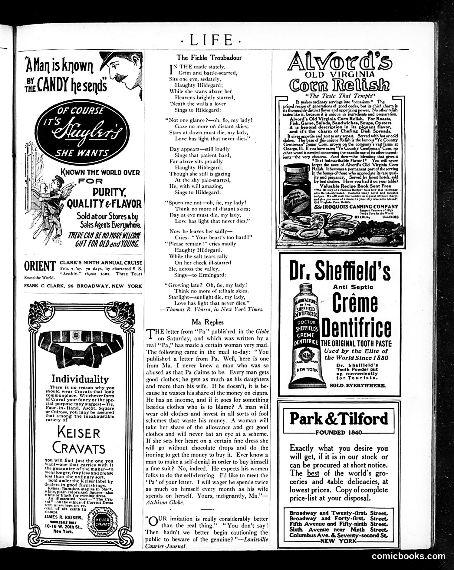 Life — November 1, 1906 — page 11: Life, 1906-11-01
