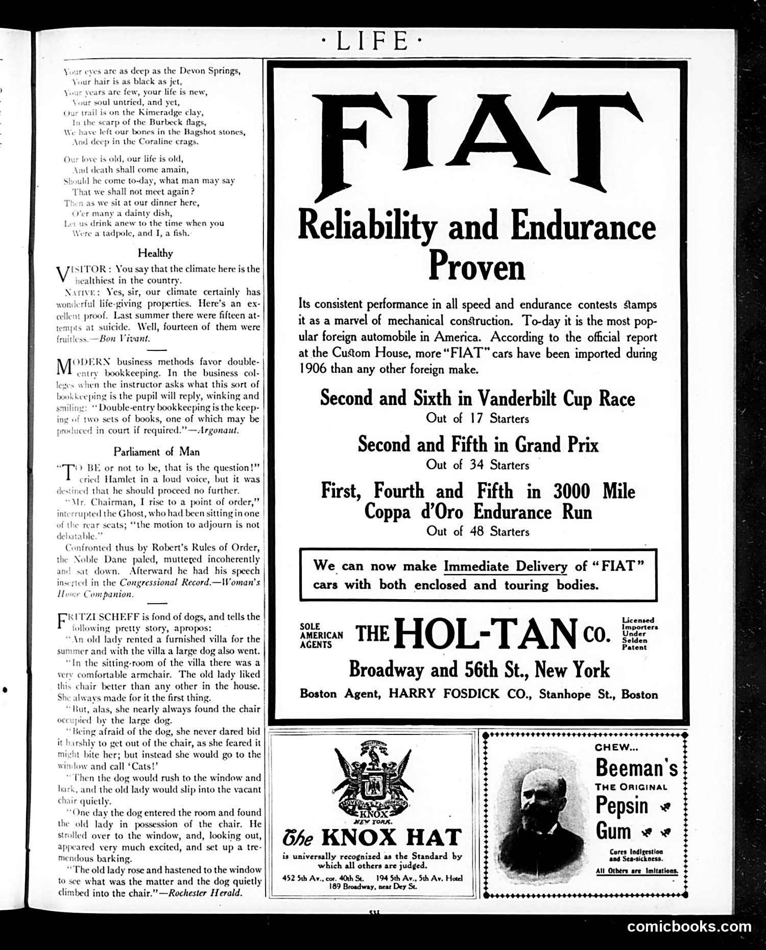 Life — November 8, 1906 — page 3: Life, 1906-11-08