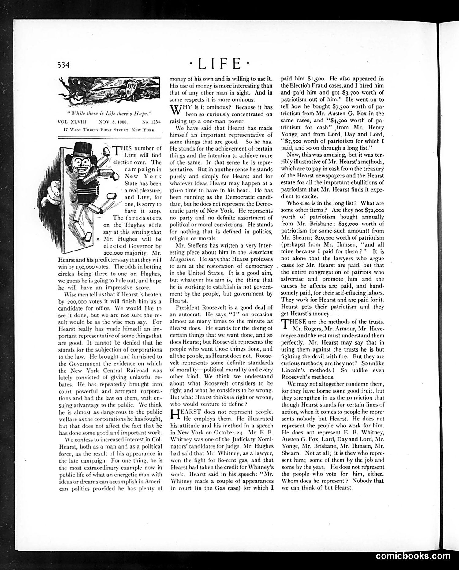 Life — November 8, 1906 — page 6: Life, 1906-11-08