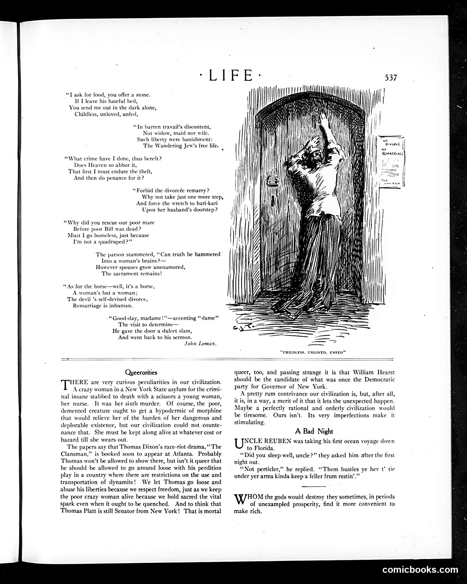 Life — November 8, 1906 — page 9: Life, 1906-11-08