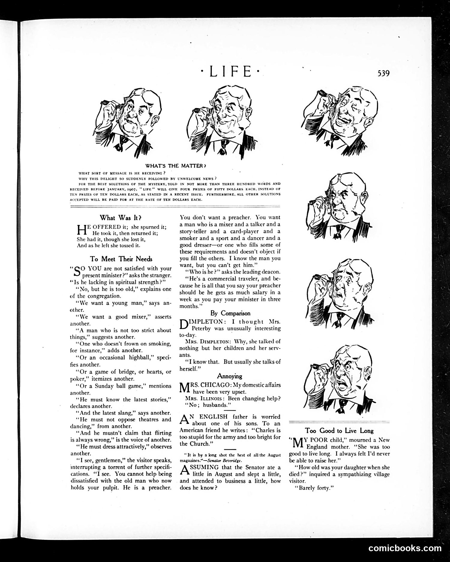Life — November 8, 1906 — page 11: Life, 1906-11-08