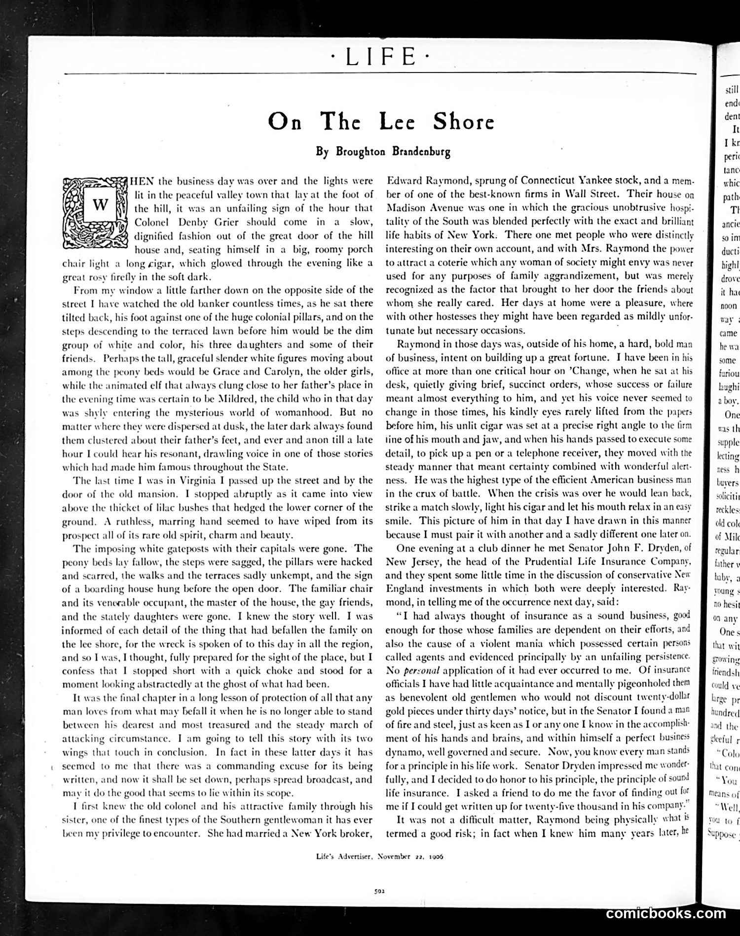 Life — November 22, 1906 — page 4: Life, 1906-11-22