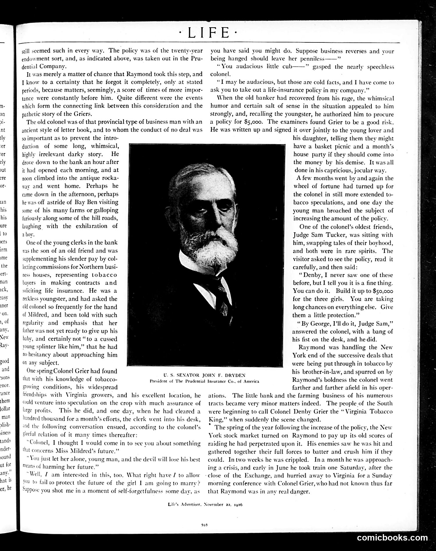Life — November 22, 1906 — page 5: Life, 1906-11-22
