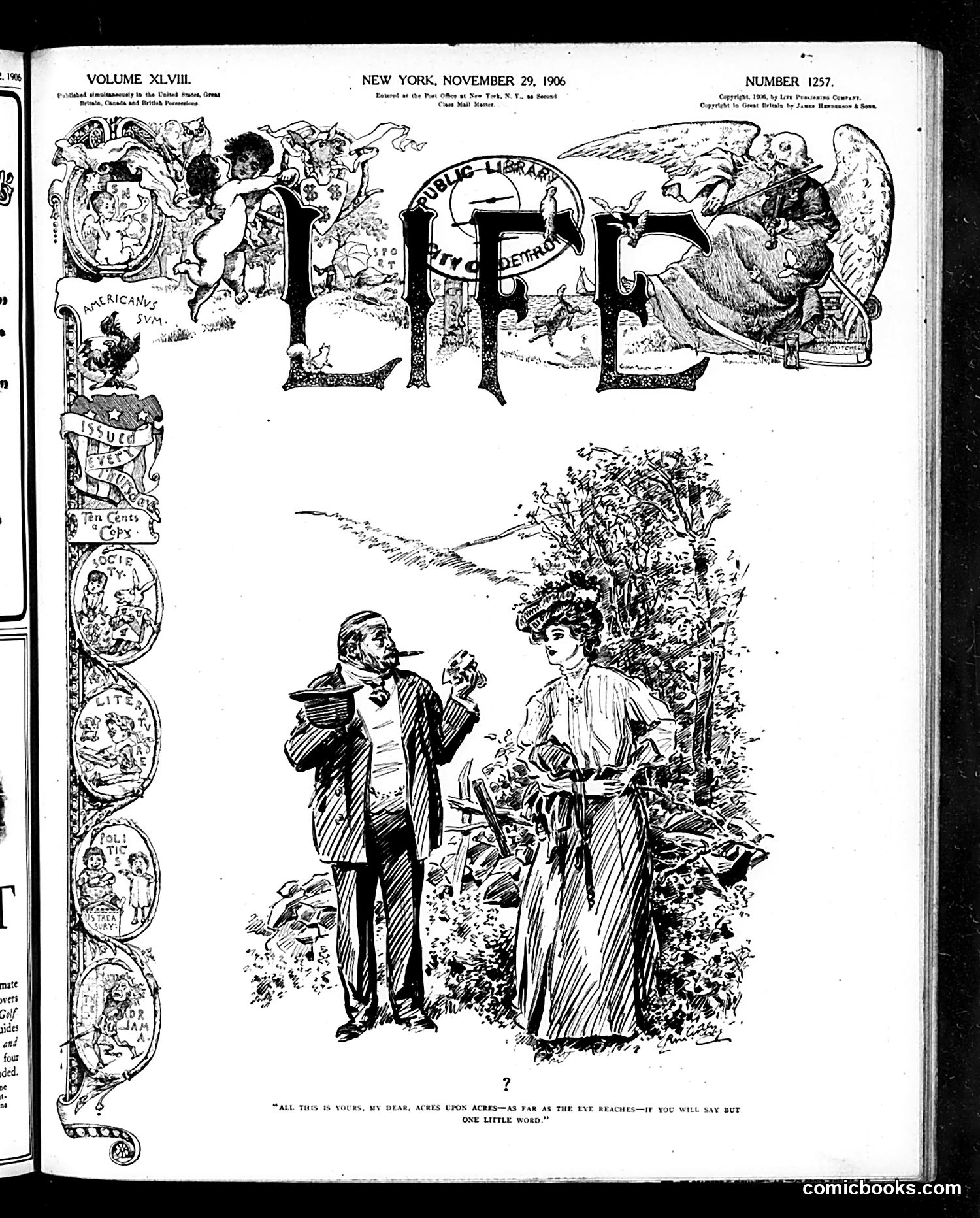 Life — November 29, 1906 — page 1: Life, 1906-11-29