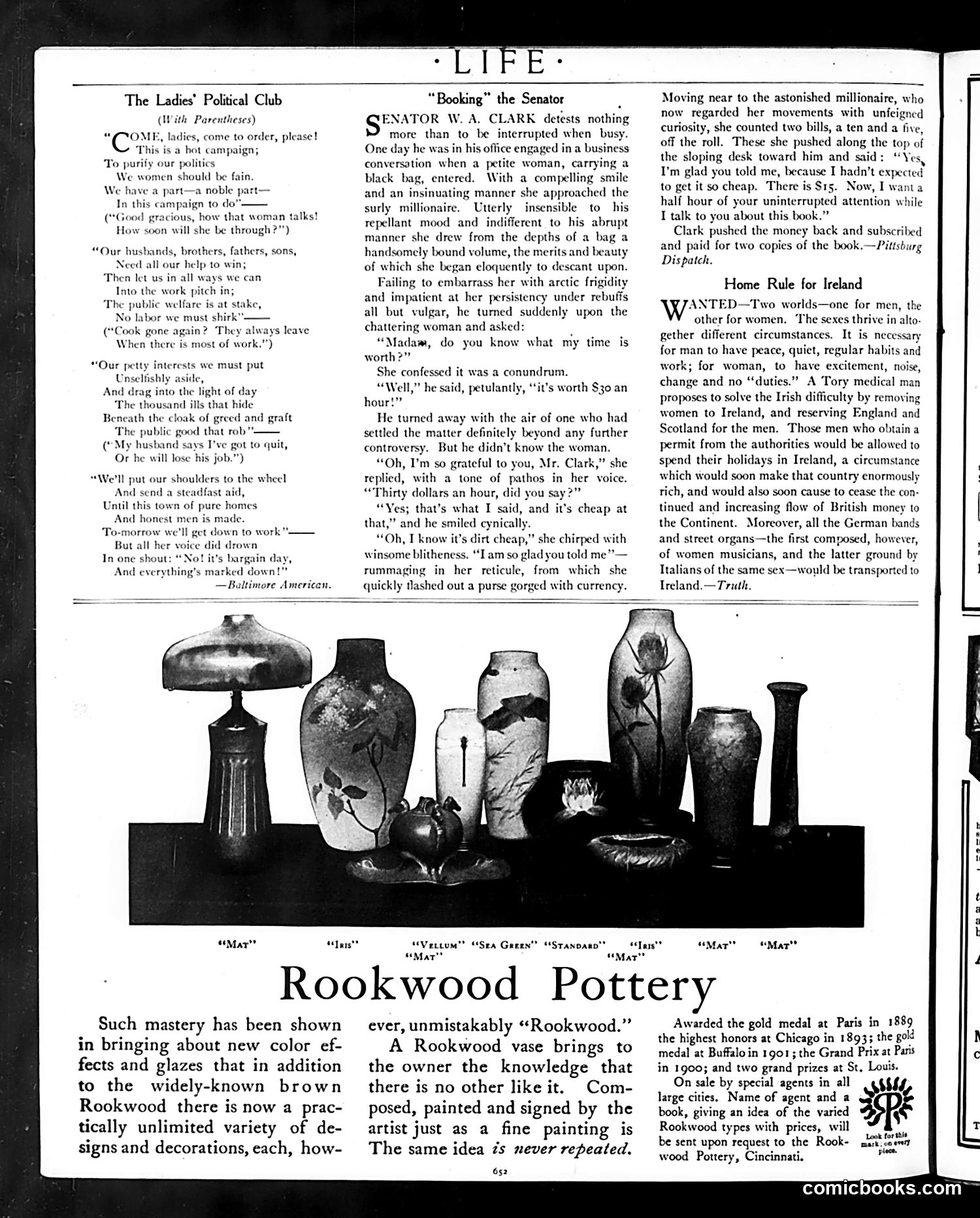 Life — December 6, 1906 — page 8: Life, 1906-12-06