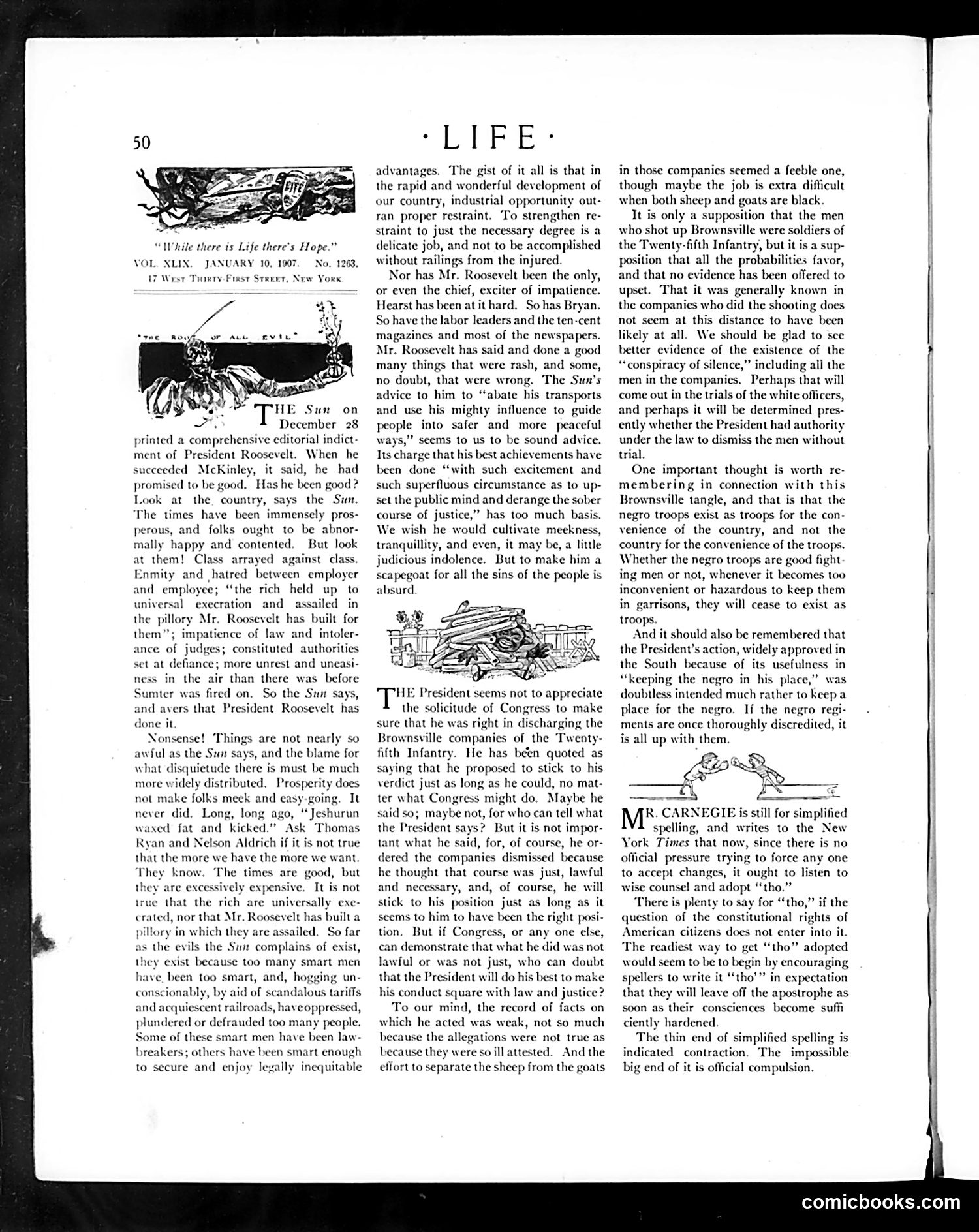 Life — January 10, 1907 — page 6: Life, 1907-01-10