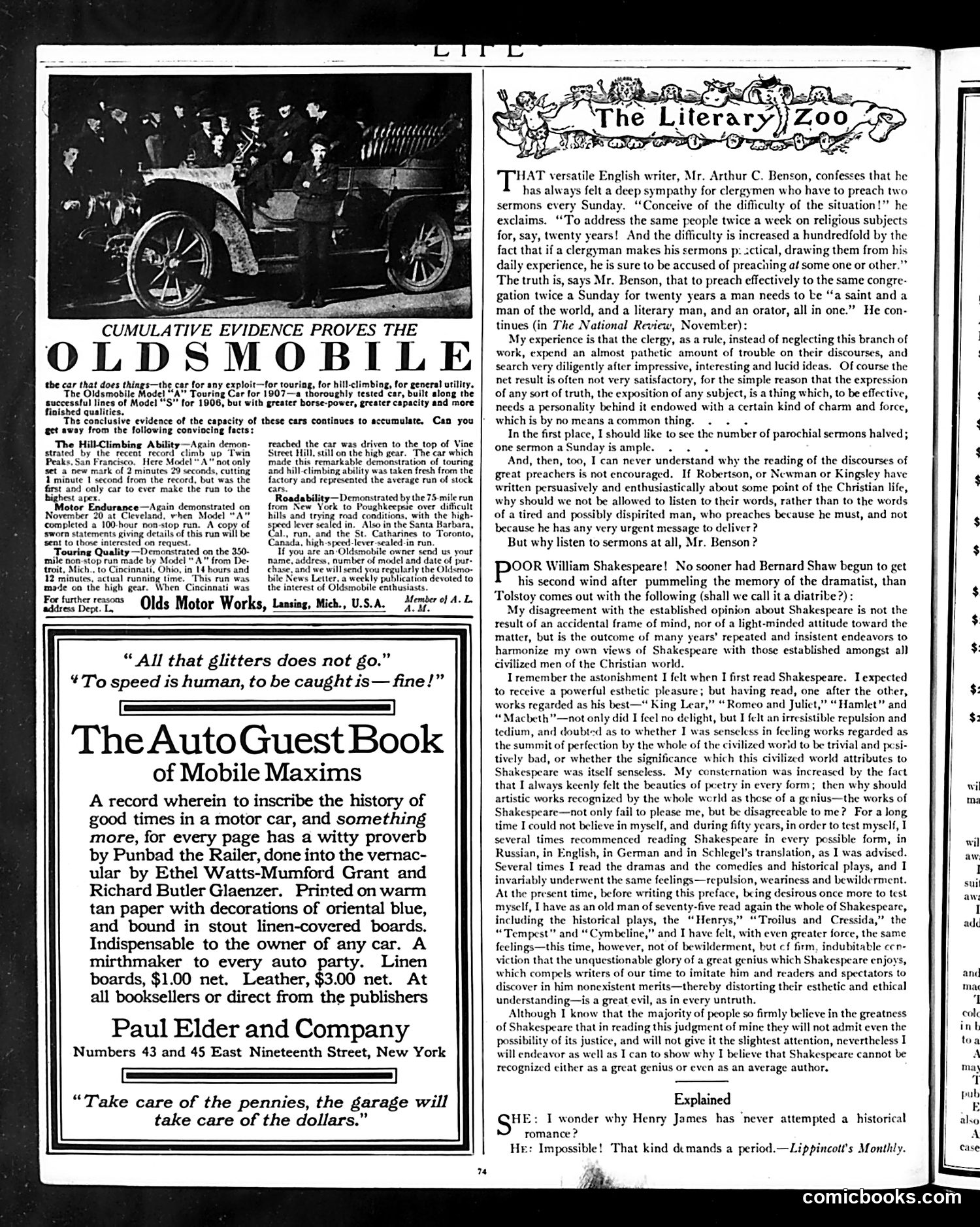 Life — January 17, 1907 — page 6: Life, 1907-01-17