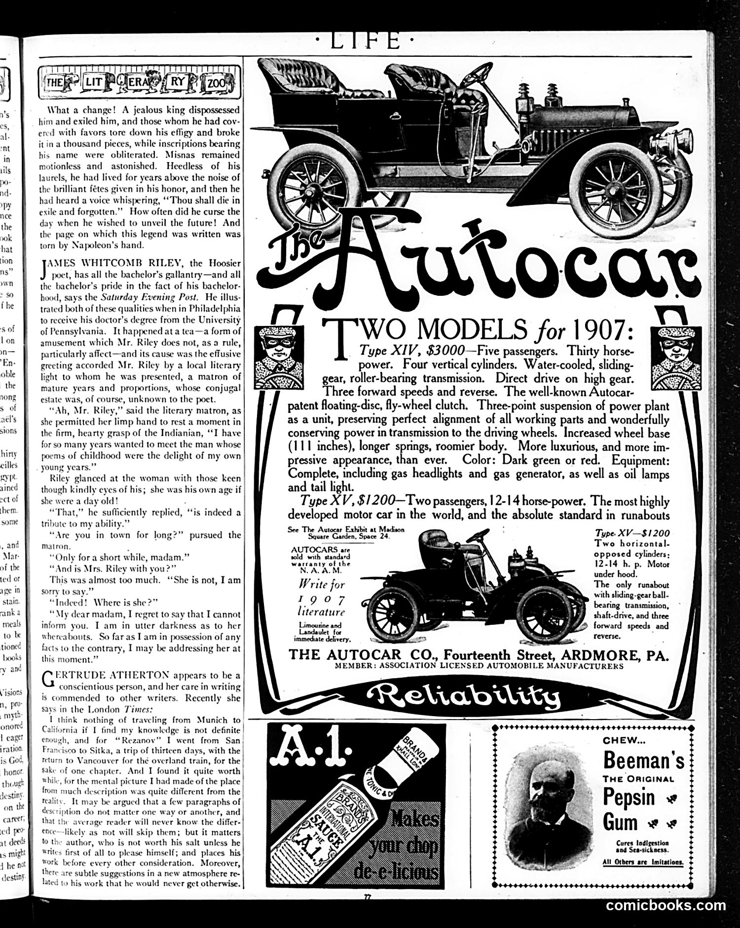 Life — January 17, 1907 — page 9: Life, 1907-01-17