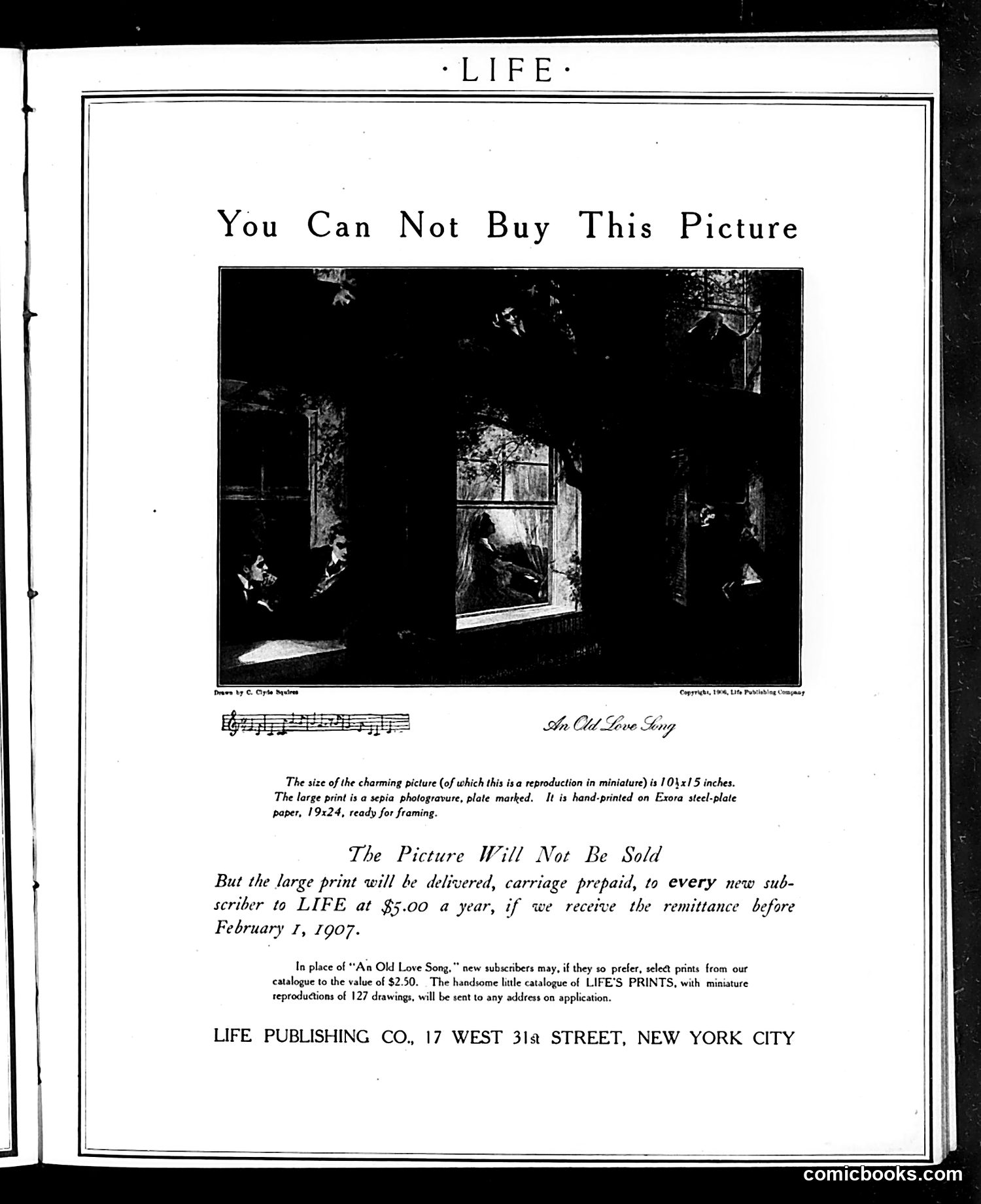 Life — January 31, 1907 — page 3: Life, 1907-01-31