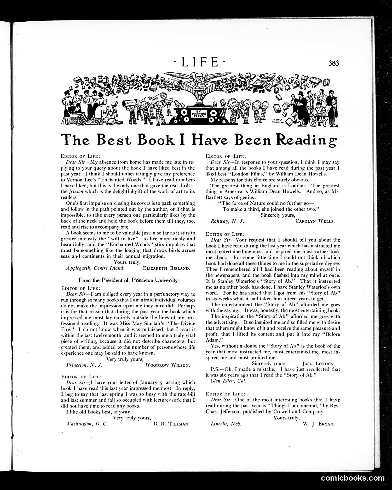 Life — March 14, 1907 — page 11: Life, 1907-03-14