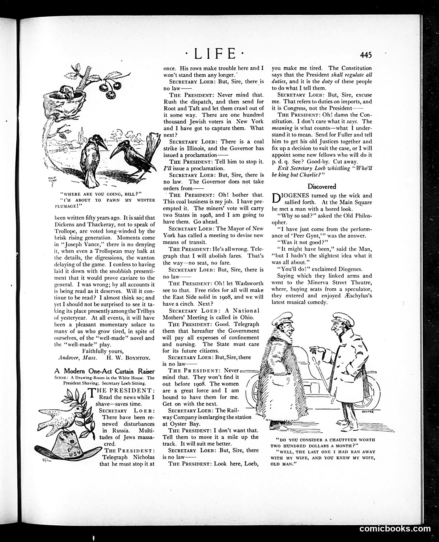 Life — March 28, 1907 — page 9: Life, 1907-03-28