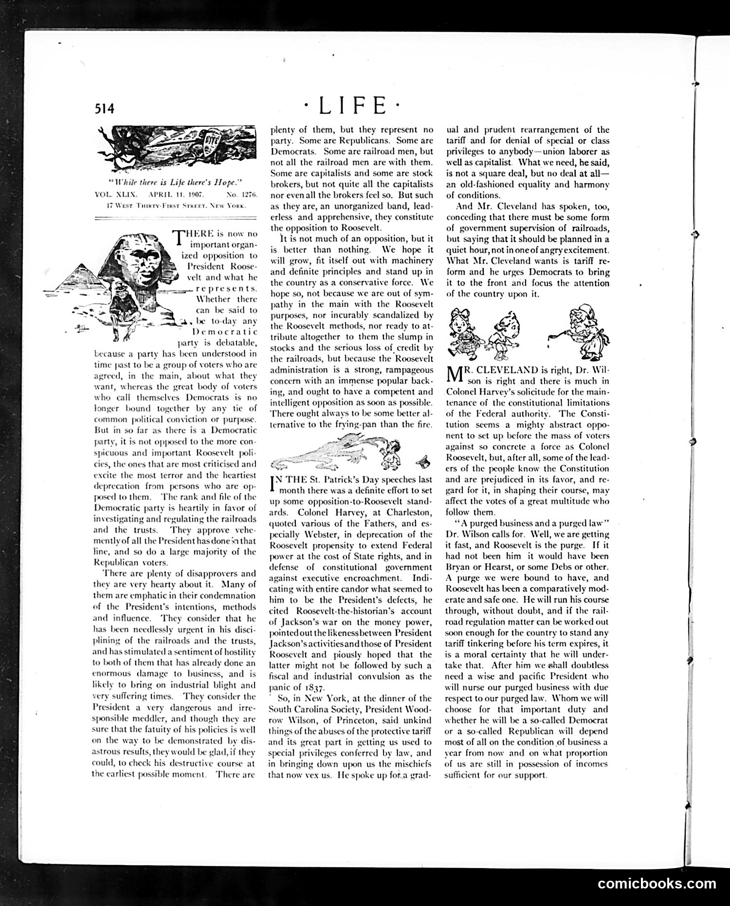 Life — April 11, 1907 — page 6: Life, 1907-04-11