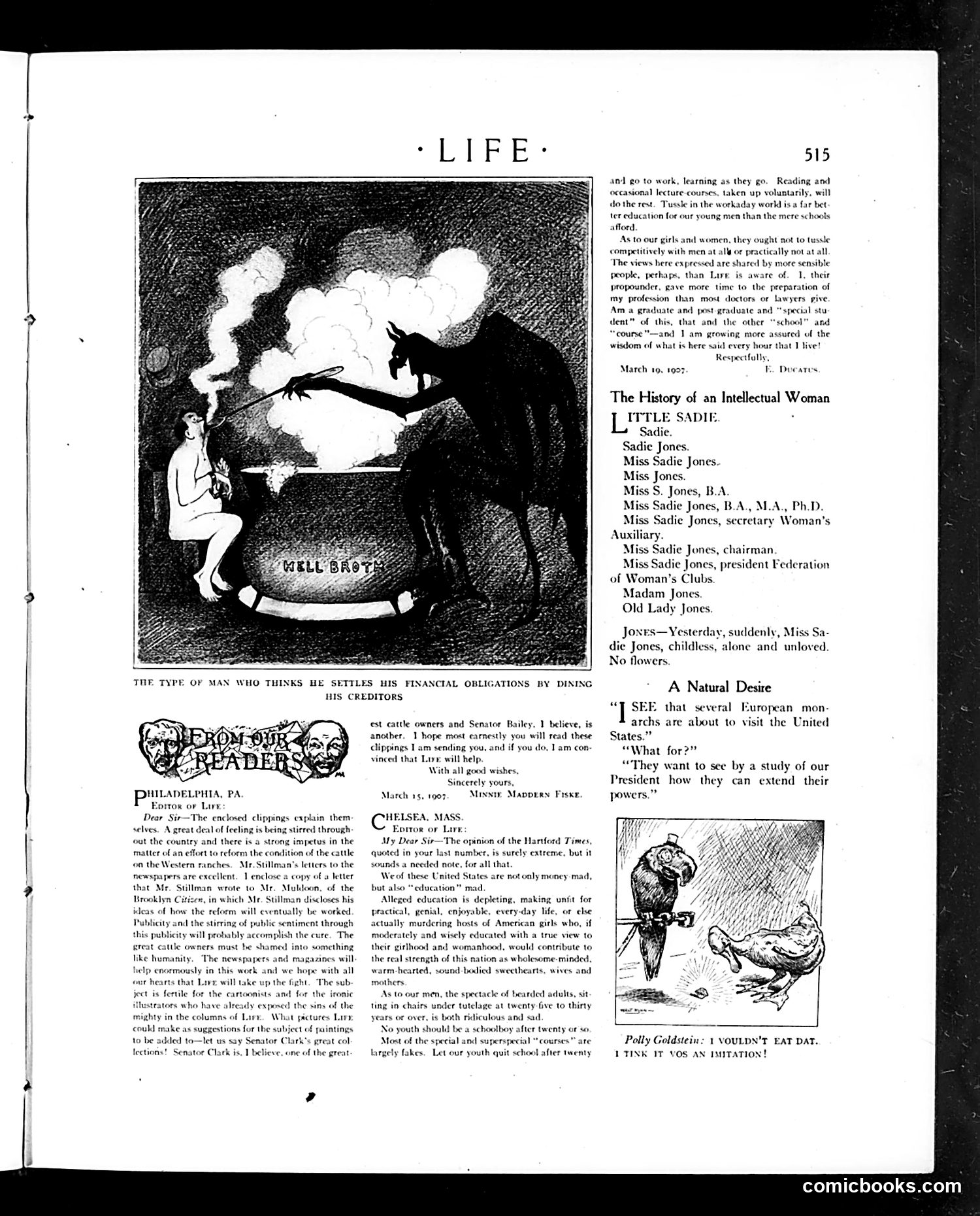 Life — April 11, 1907 — page 7: Life, 1907-04-11