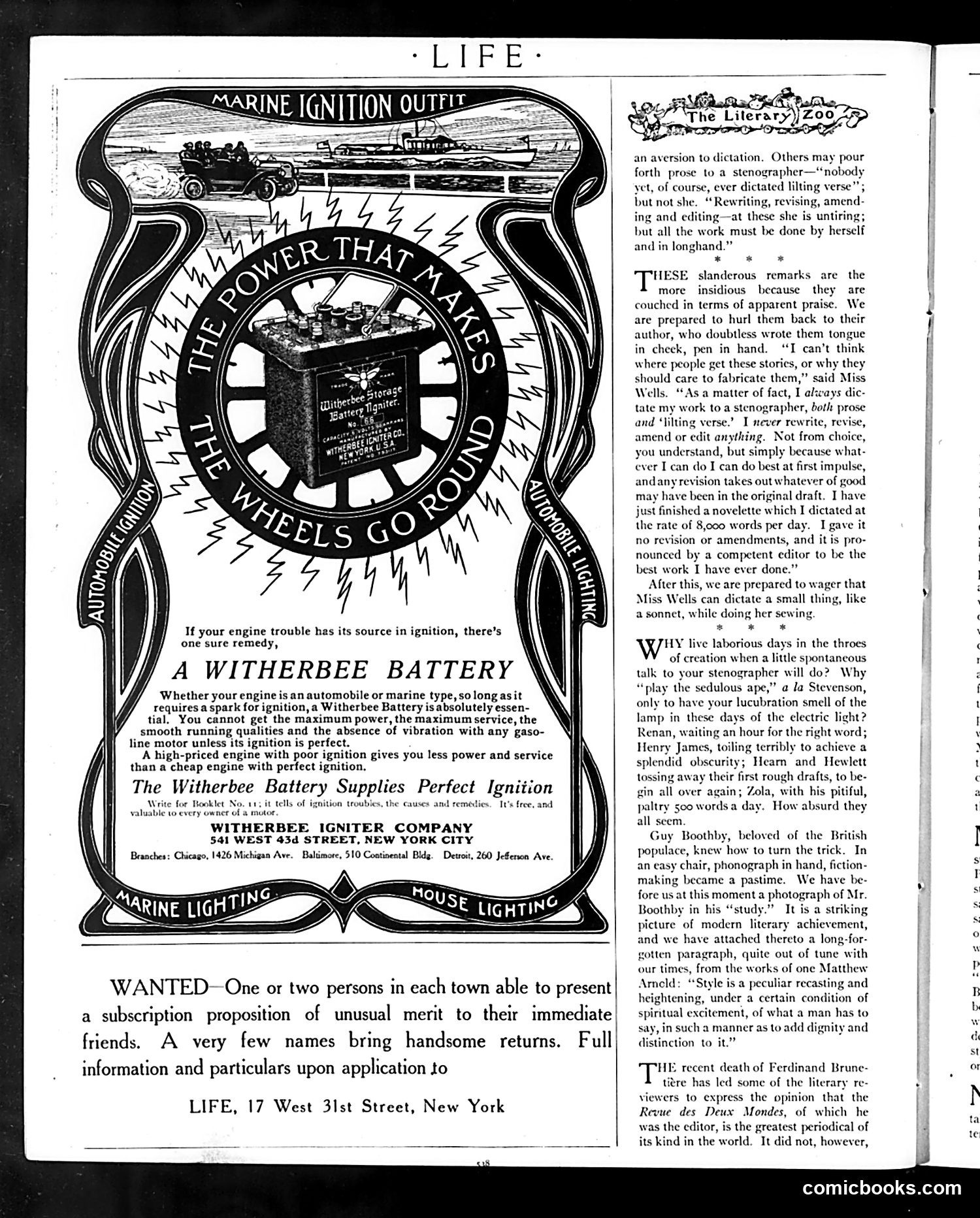 Life — April 18, 1907 — page 6: Life, 1907-04-18