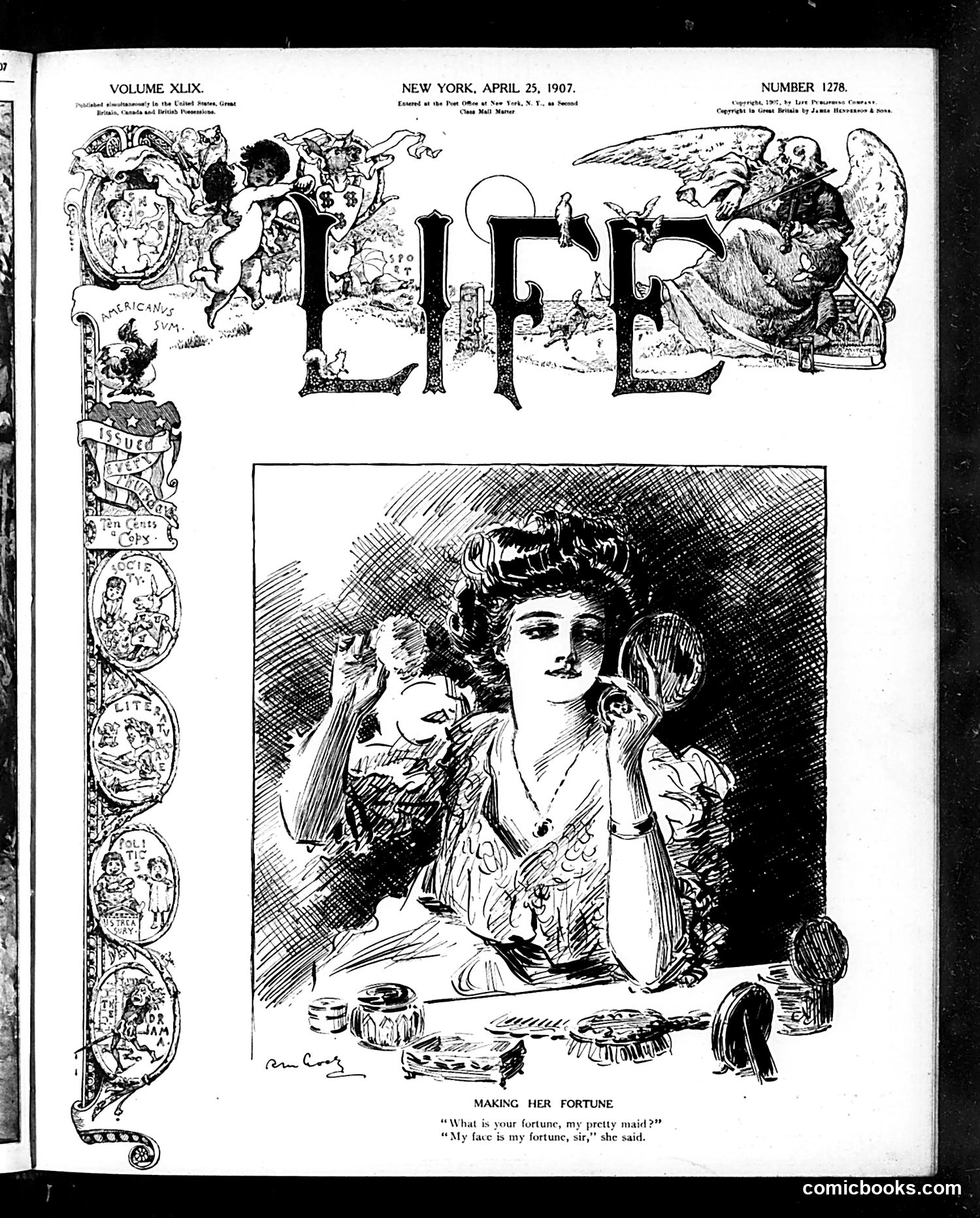 Life — April 25, 1907 — page 1: Life, 1907-04-25