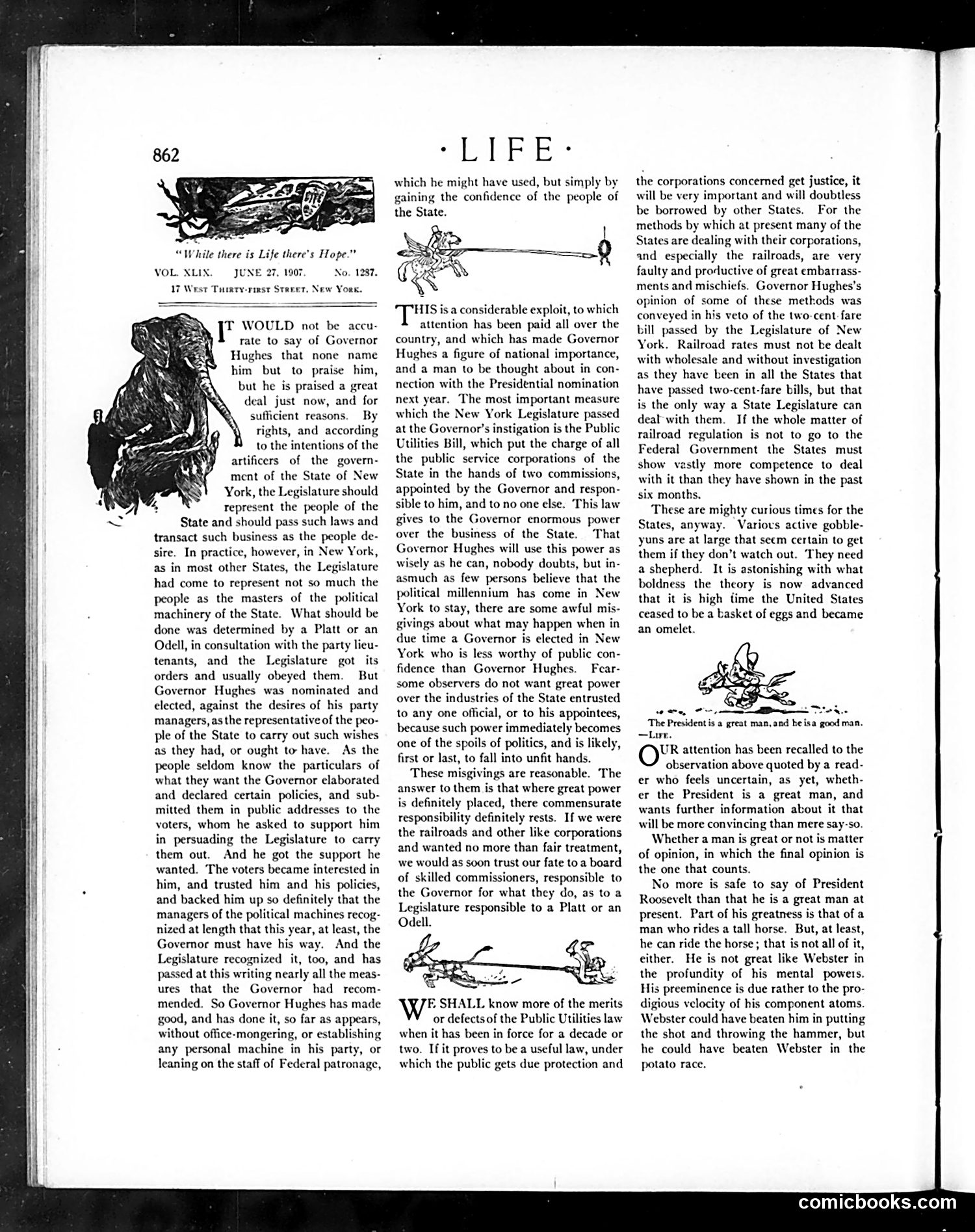 Life — June 27, 1907 — page 6: Life, 1907-06-27
