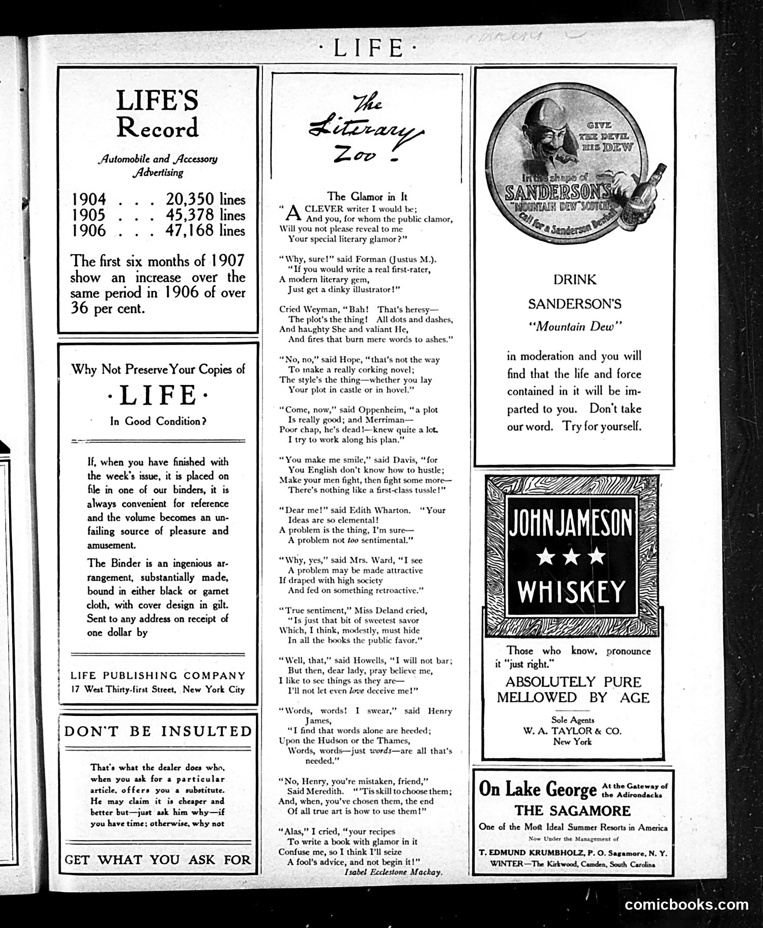 Life — July 11, 1907 — page 3: Life, 1907-07-11